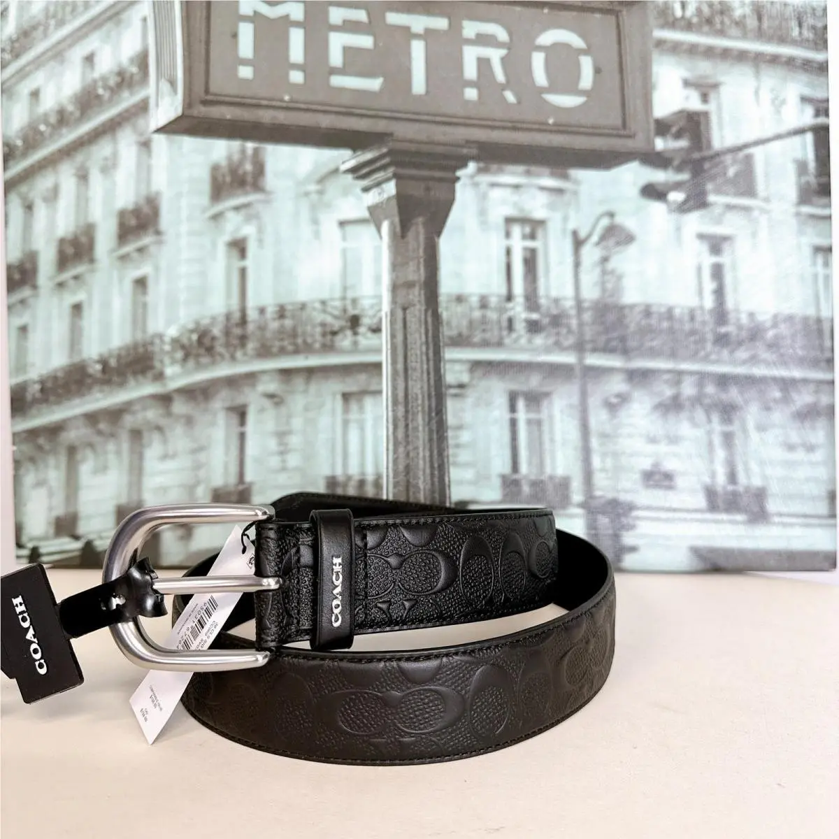 Coach CC969 Harness Buckle Belt 38 Mm