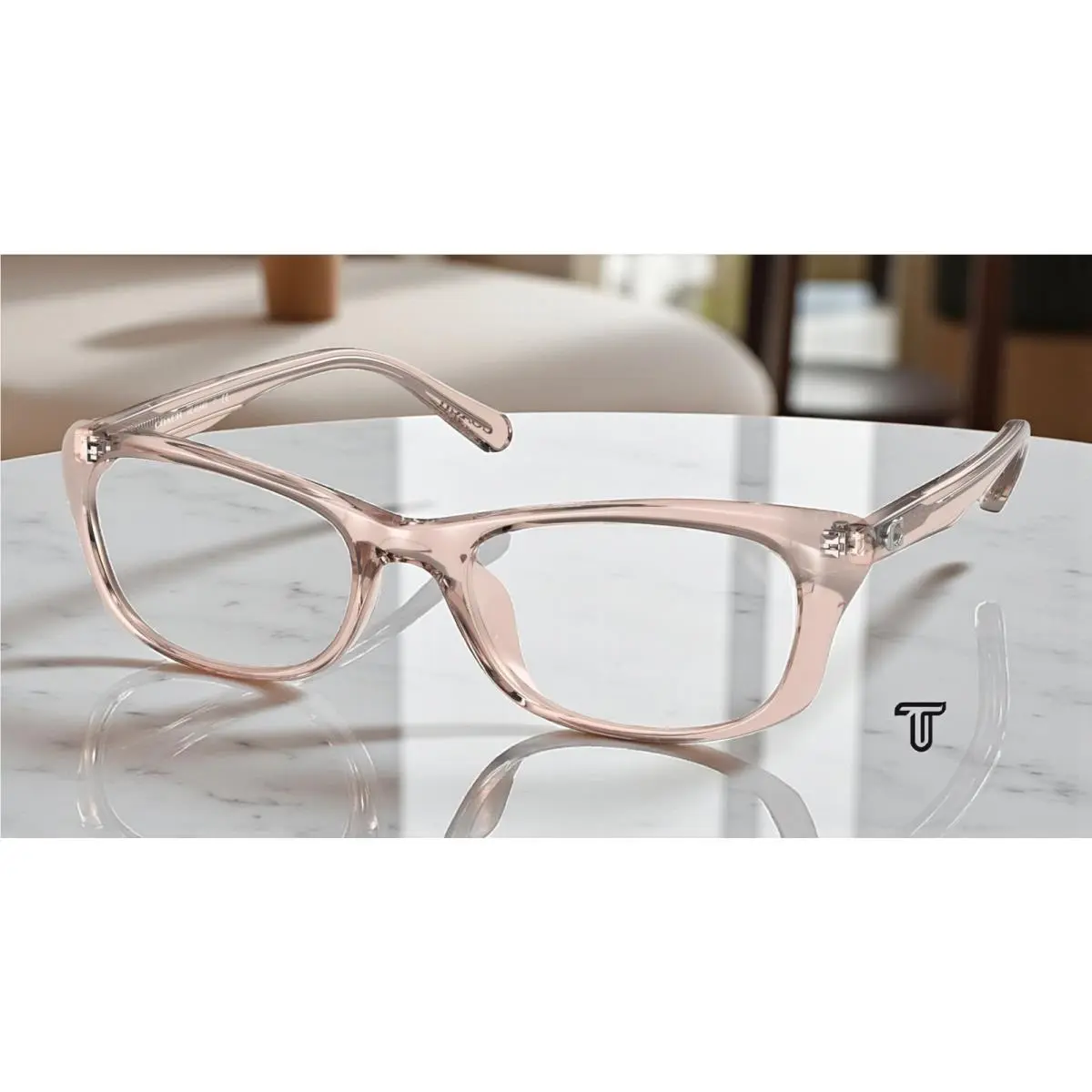 Coach HC6164U 5575 Pink Demo Lens 53 mm Women`s Eyeglasses