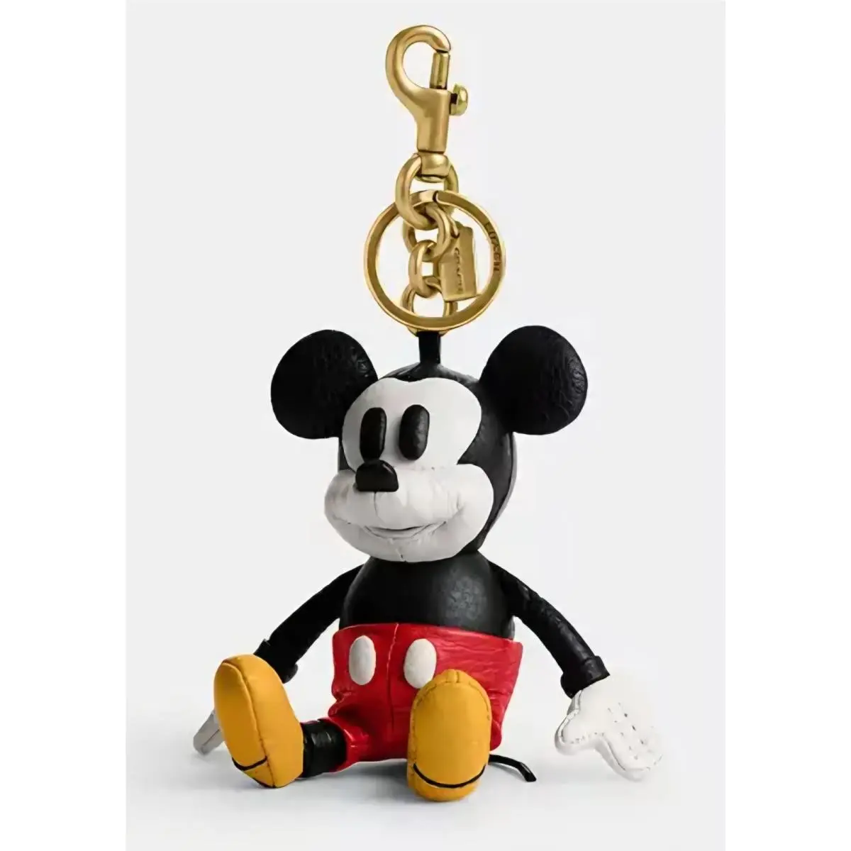 Disney X  Mickey Mouse Collectible Bag Charm Leather Keychain CQ805 by Coach