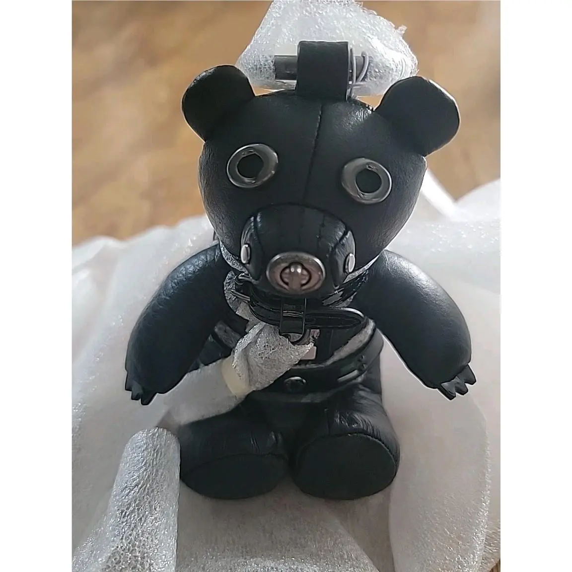Star Wars x Coach Limited Leather Darth Vader Bear Bag Charm Black Key Ring