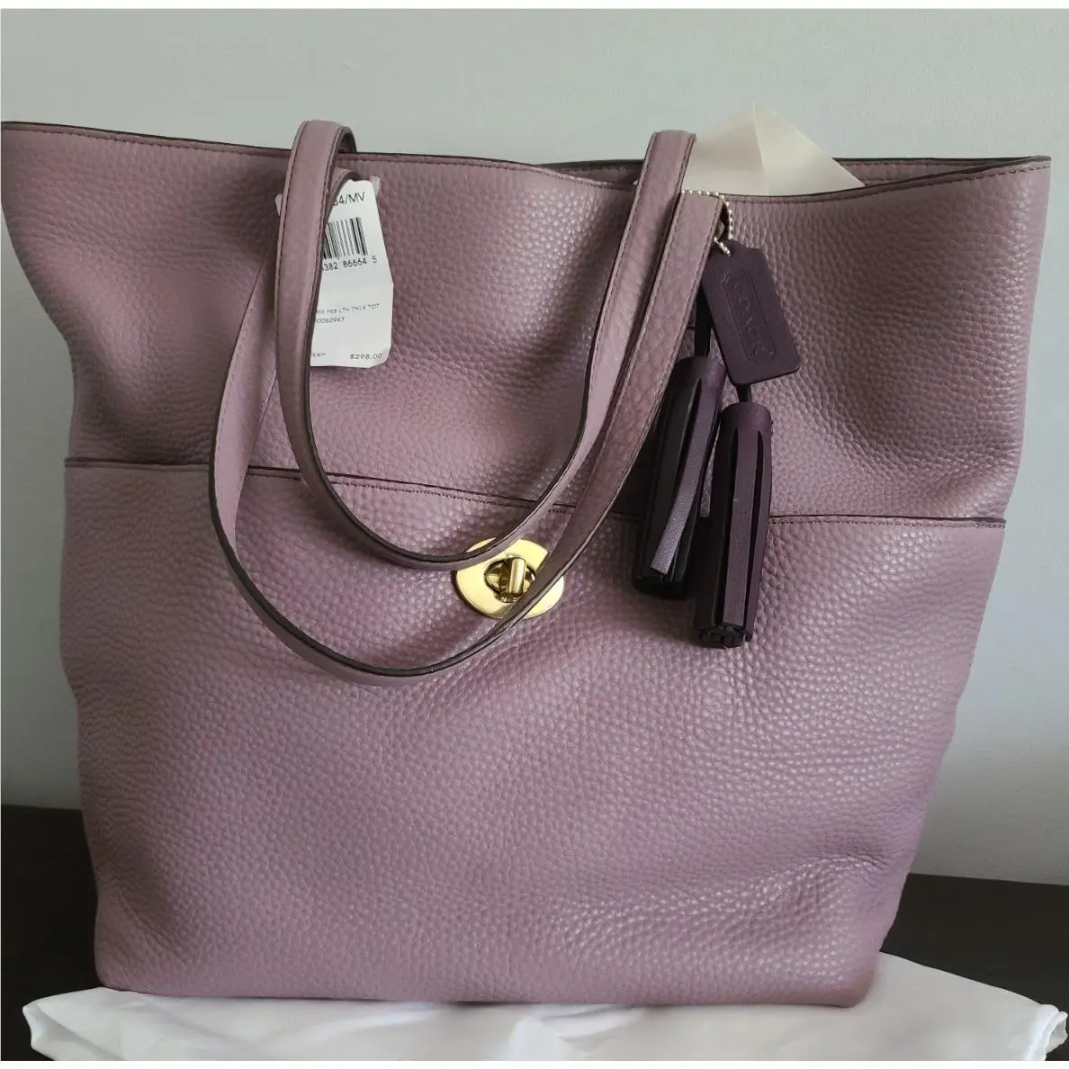Coach Large Legacy Leather Turn Lock Tote 26477 W/tags