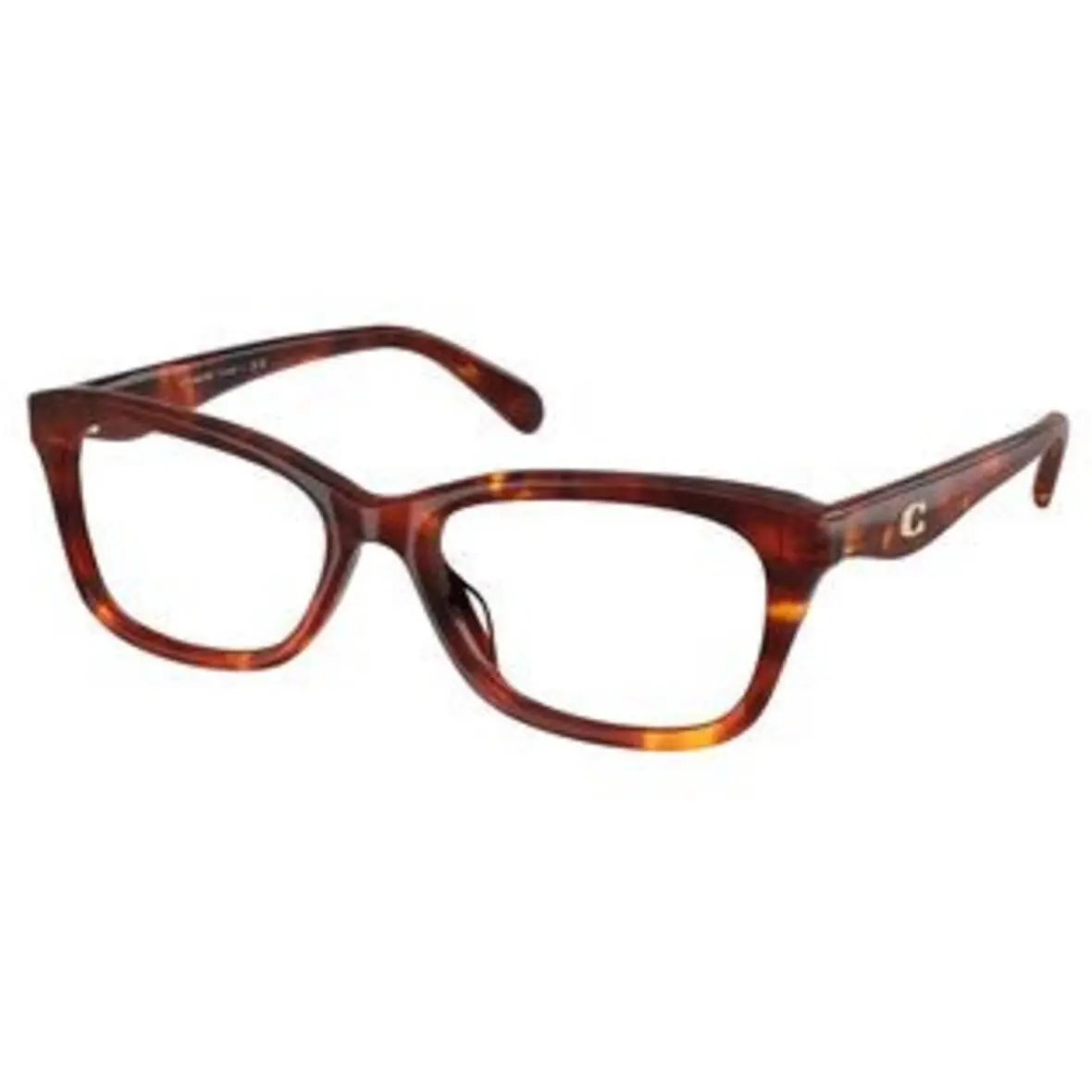 Coach HC 6285 U Walnut Tortoise Demo Lens 5938 Eyeglasses