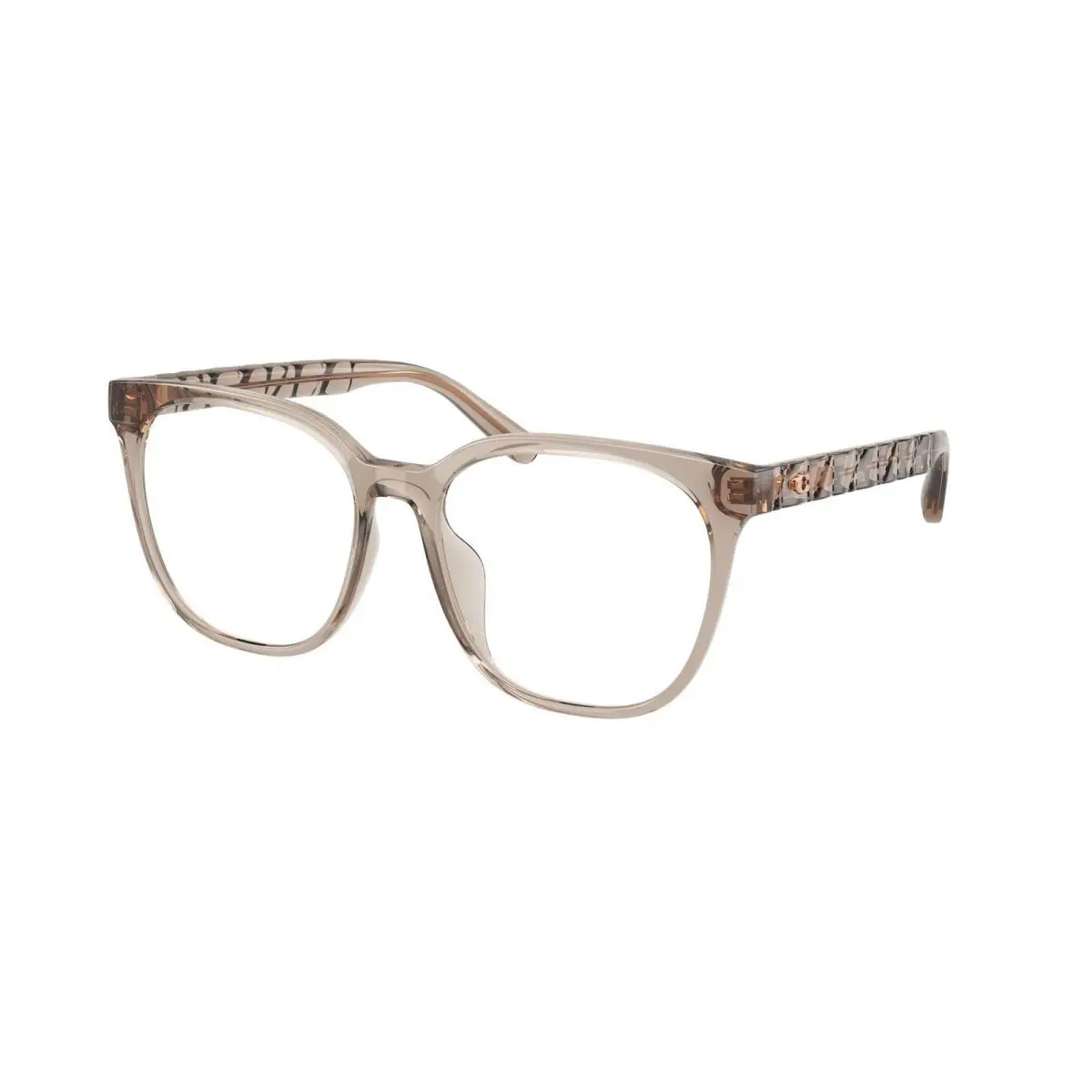 Coach HC 6267 D Transparent Khaki Demo Lens 5887 Eyeglasses