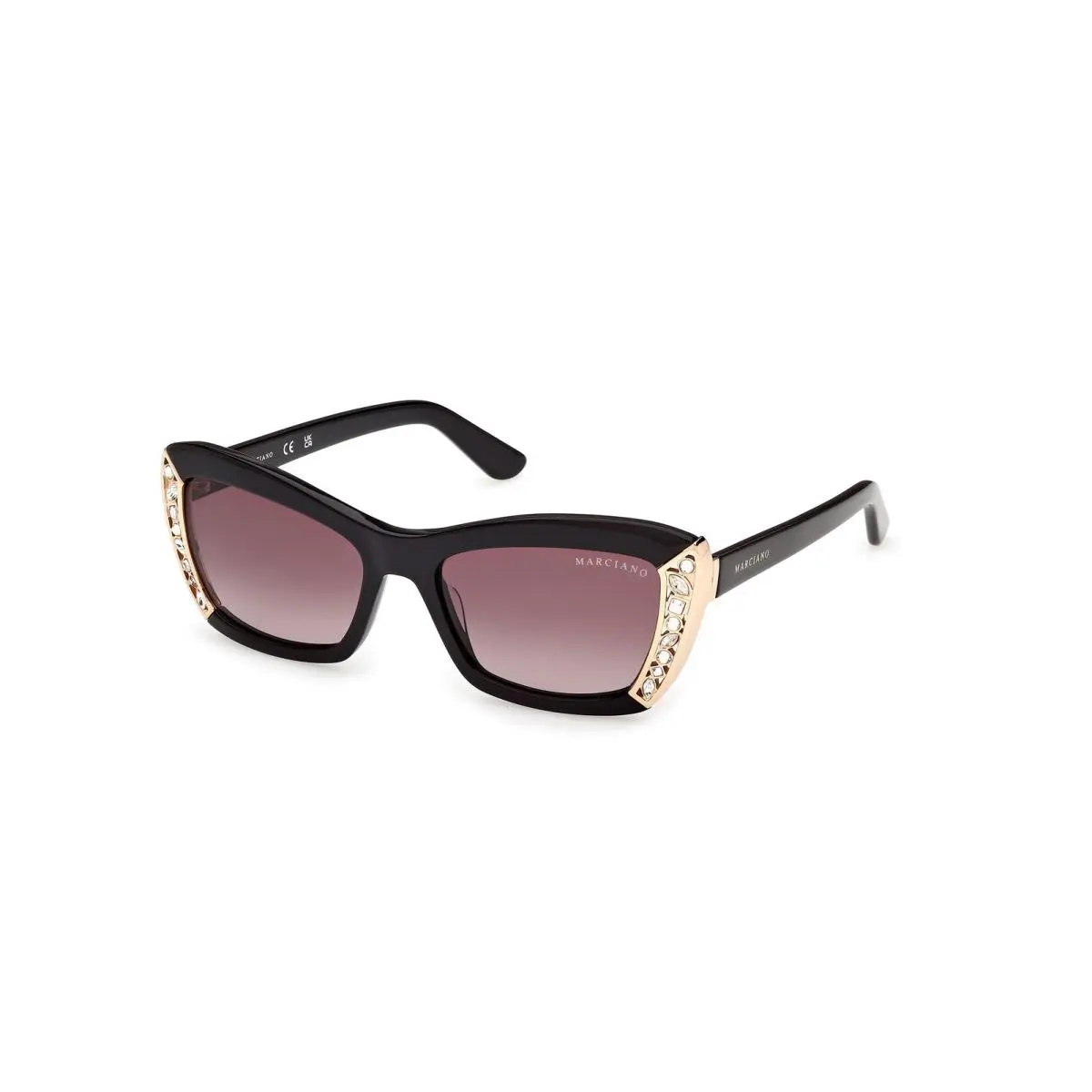 Guess By Marciano GM 00041 Shiny Black / 01F Size 55 Sunglasses