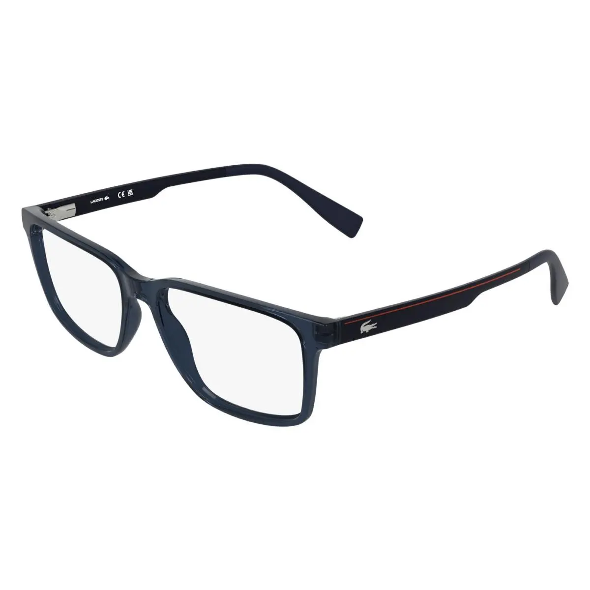 L 4005 Transparent Grey 035 Size 56 Eyeglasses by Lacoste
