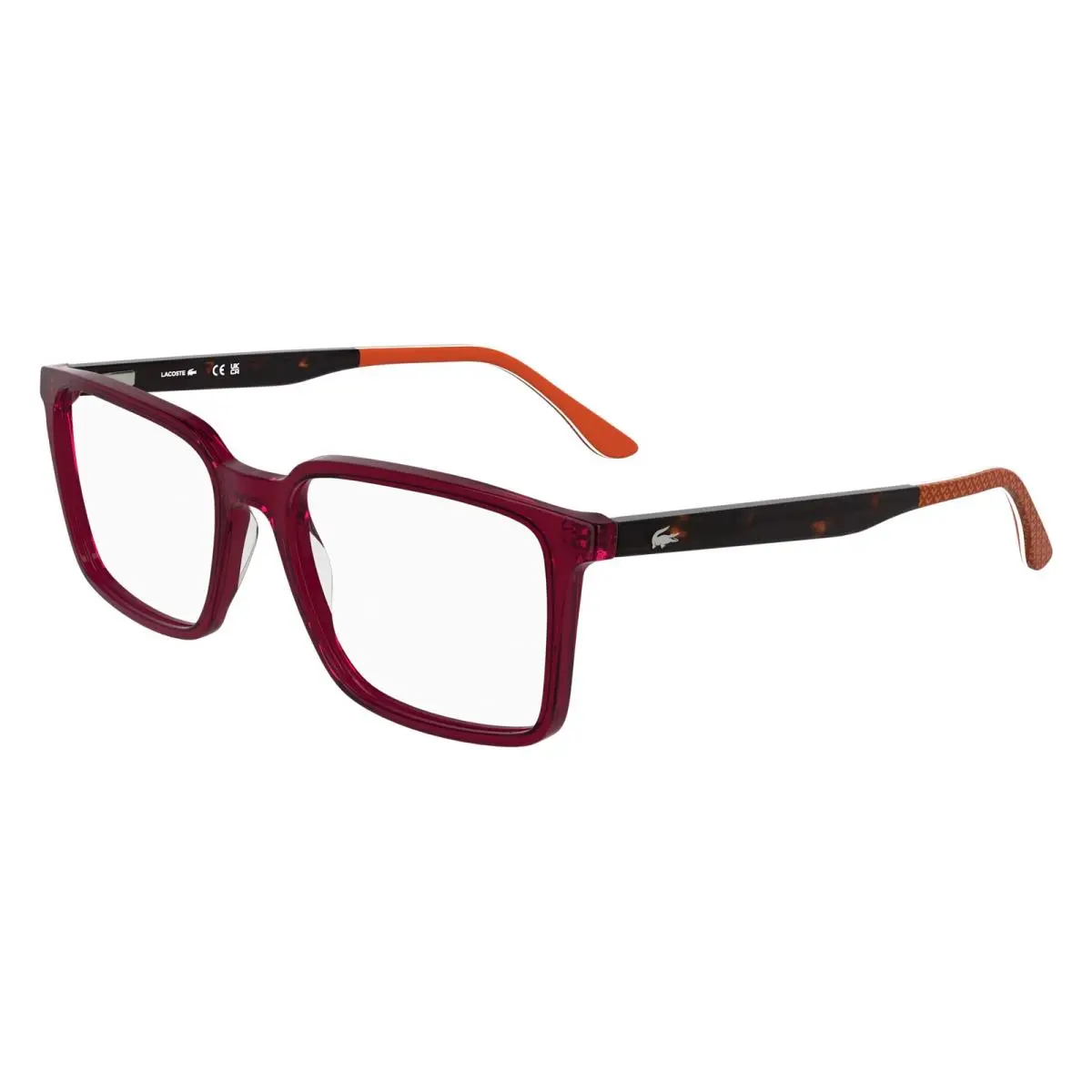 Lacoste L 2992 Transparent Burgundy 601 Size 56 Eyeglasses