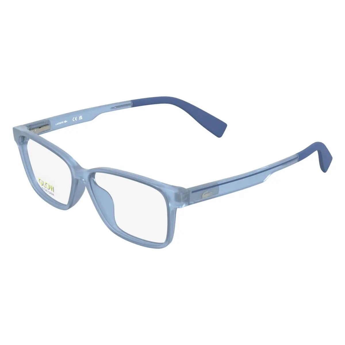L 3664 Transparent Azure Lumi 401 Size 48 Eyeglasses by Lacoste