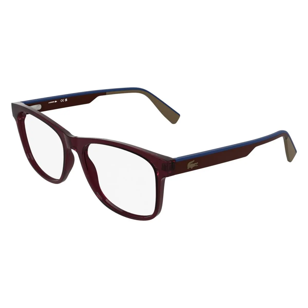 Lacoste L 4004 Transparent Burgundy 601 Size 53 Eyeglasses