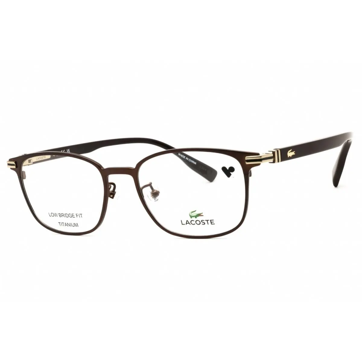 Lacoste L2530LB 200 Satin Brown 52mm Eyeglasses
