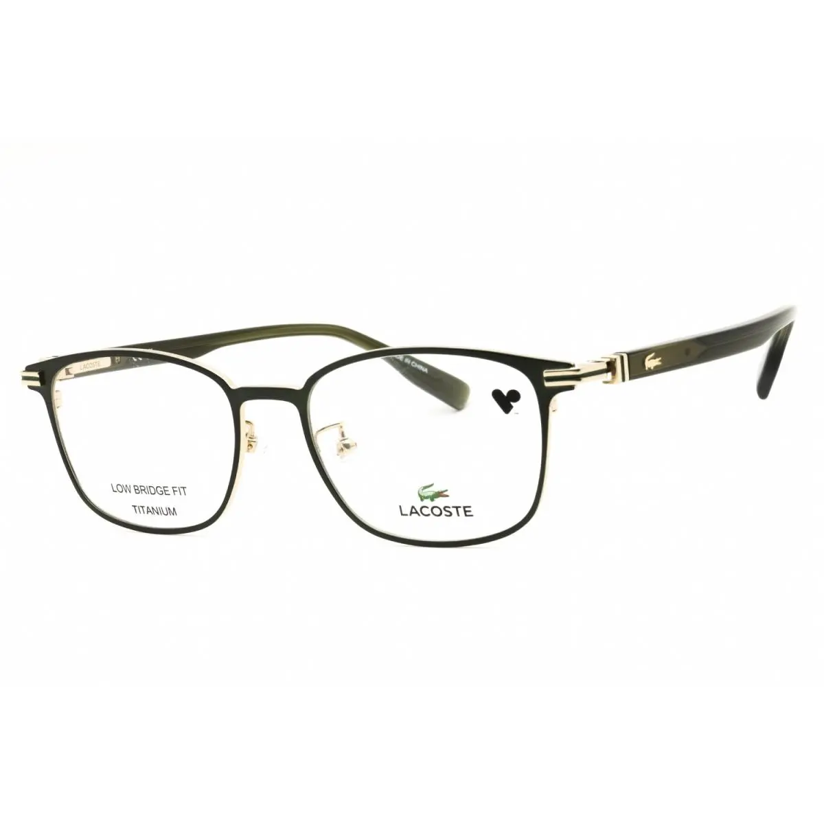 L2530LB 320 Eyeglasses Satin Green Frame 52mm by Lacoste