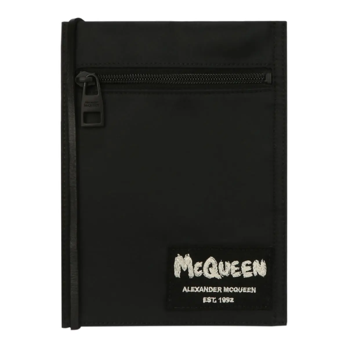 Alexander Mcqueen Mens Logo Patch Crossbody Pouch