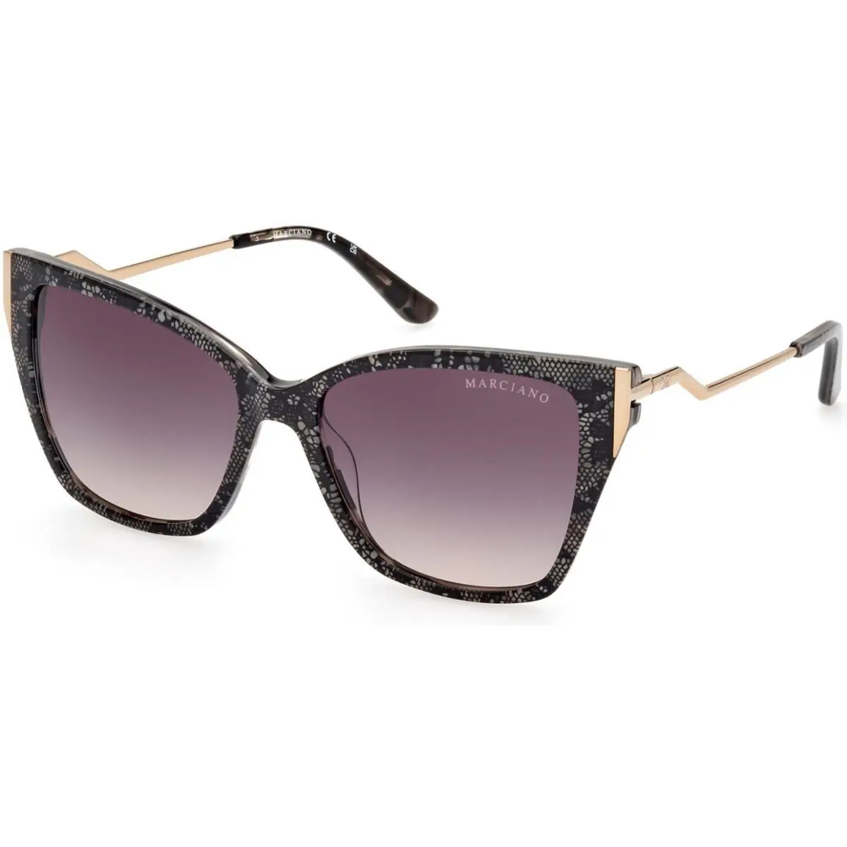 Guess By Marciano GM 0833 Grey/havana / Shiny Pale Gold 20B Size 55 Sunglasses