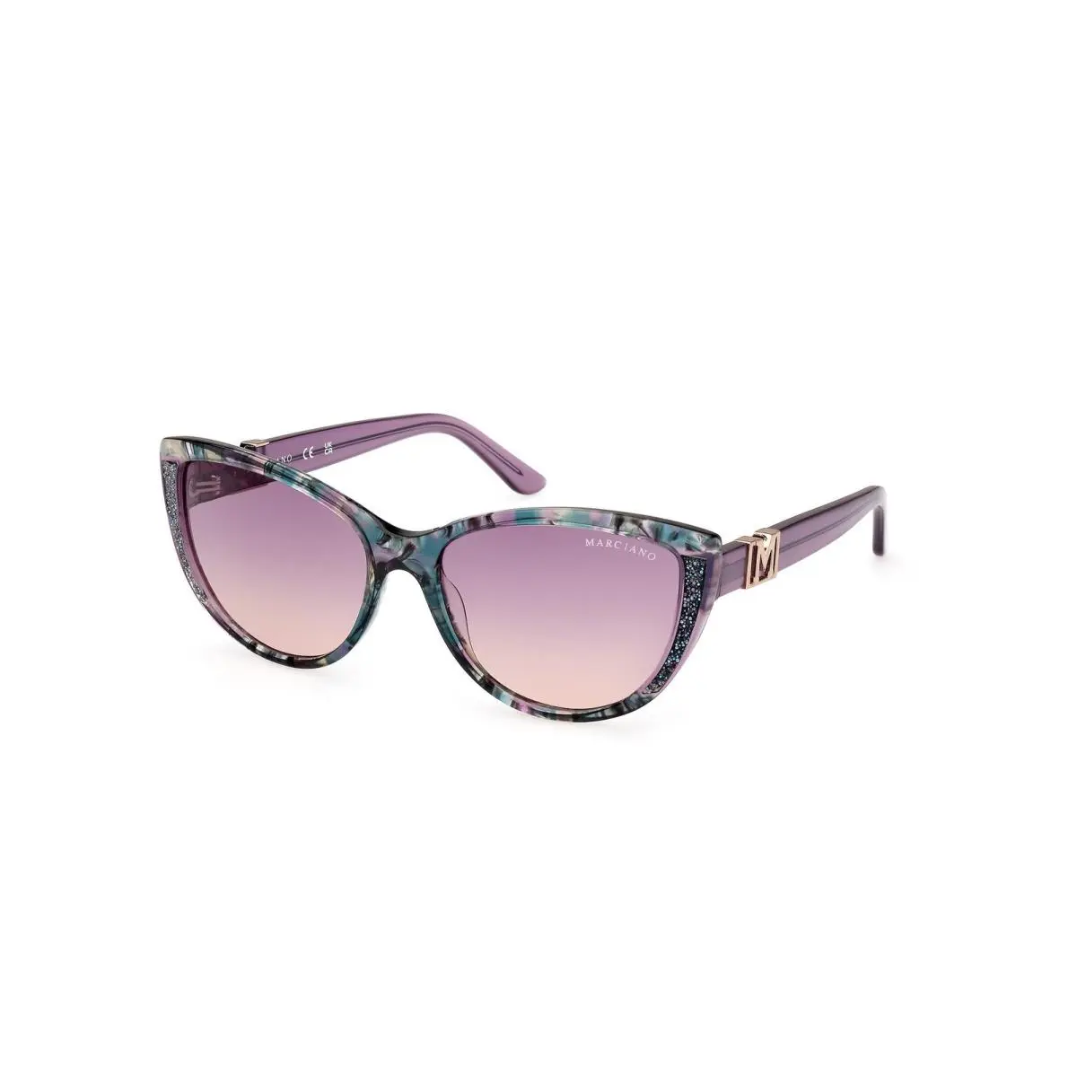 Guess By Marciano GM 00011 Violet/havana / Shiny Violet 83Z Size 58 Sunglasses