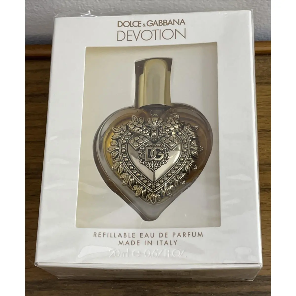Dolce Gabbana Devotion Eau De Parfum 20ml/0.67floz. Refillable Heart Bottle
