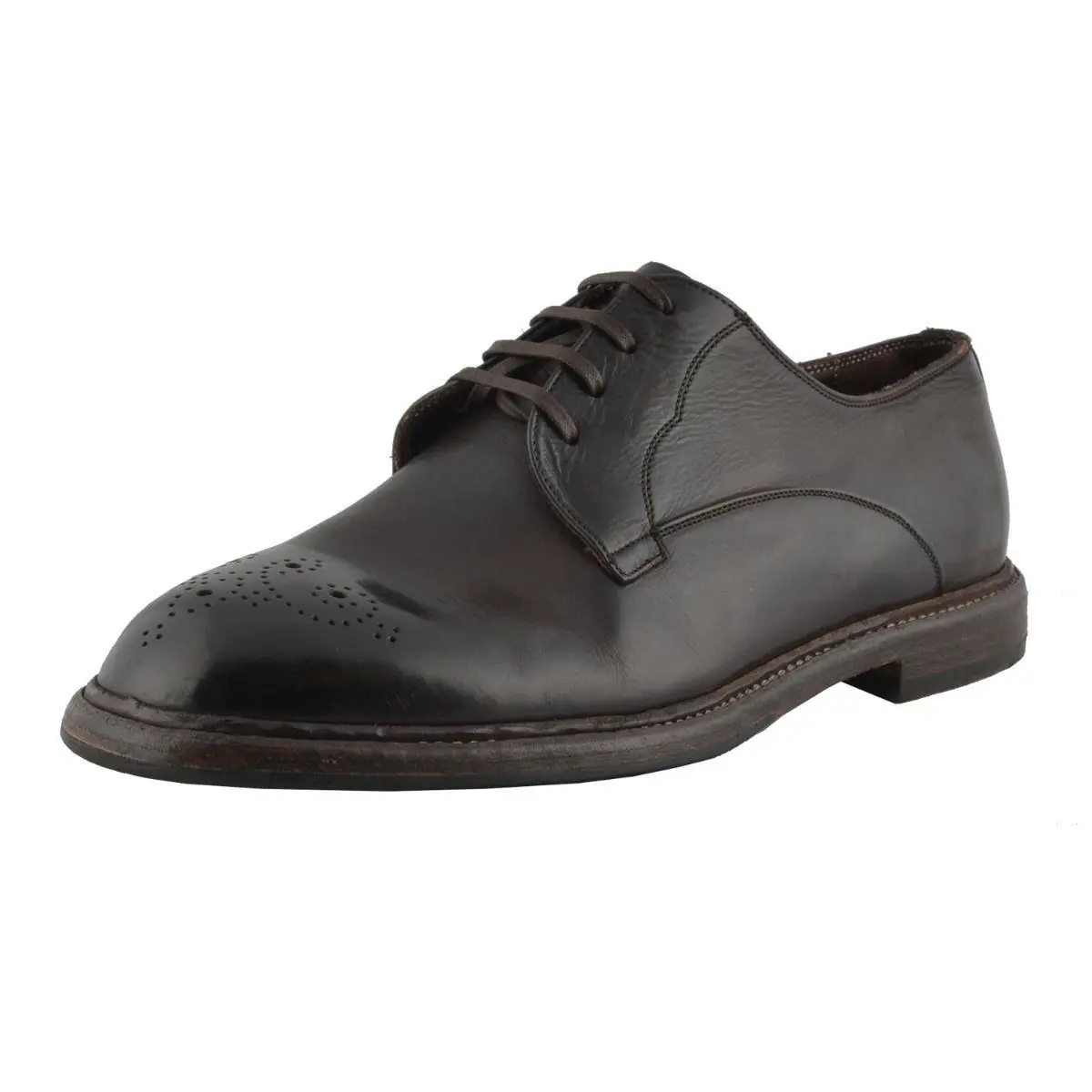 Dolce Gabbana Men`s Brown Leather Oxfords Shoes US 7 IT 6 EU 40