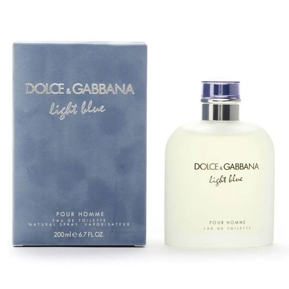 D G Light Blue By Dolce Gabbana Men 6.7 oz 200 ml Eau De Toilette Spray