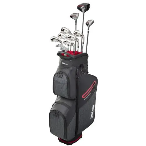 Wilson Profile Red with Cart Bag Complete Set Club Set Senior Graphite