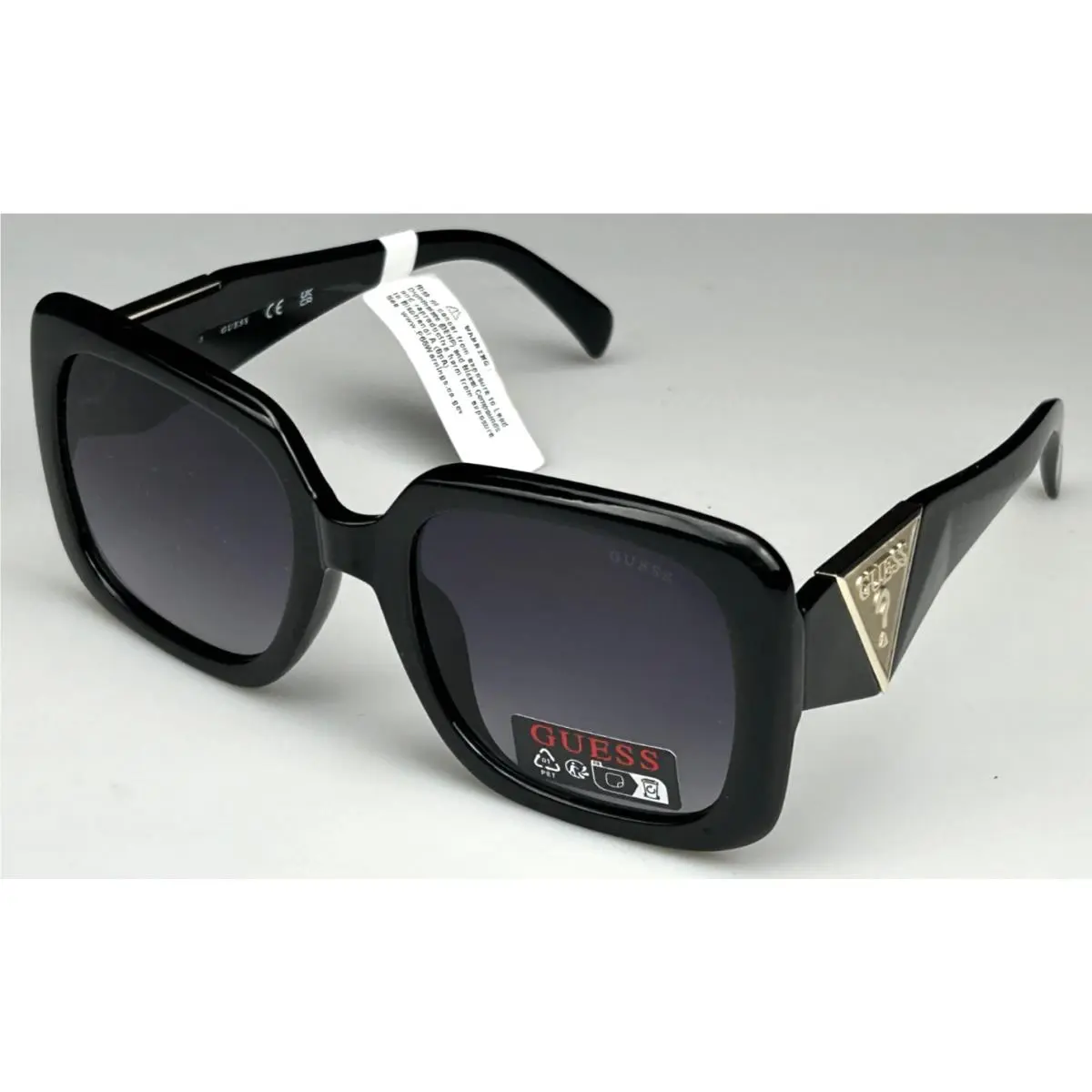 Guess GO00046 01B Women`s 55mm Black Frame Gray Lens Designer Sunglasses