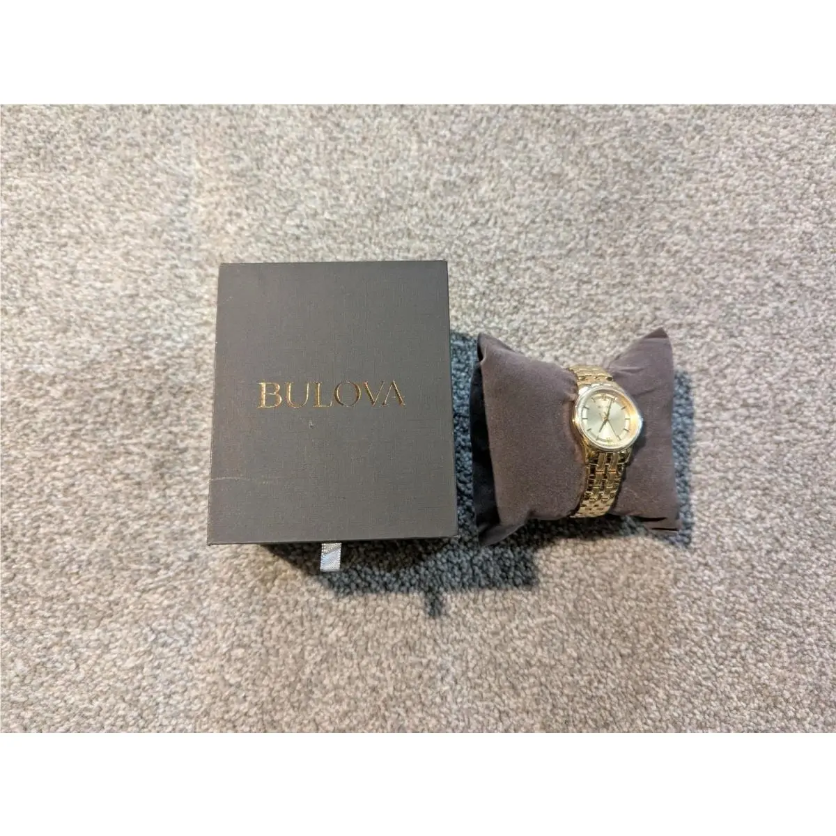 Bulova Watch Womens Ladies Corporate Gold Tone