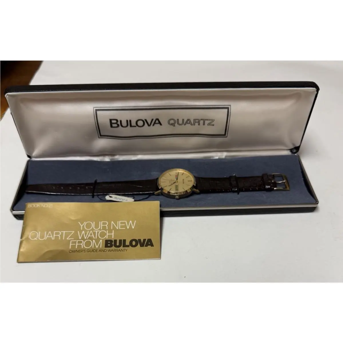 Vtg Bulova Quartz Watch Consolidated Freightways 5 Year Safe Driving Award