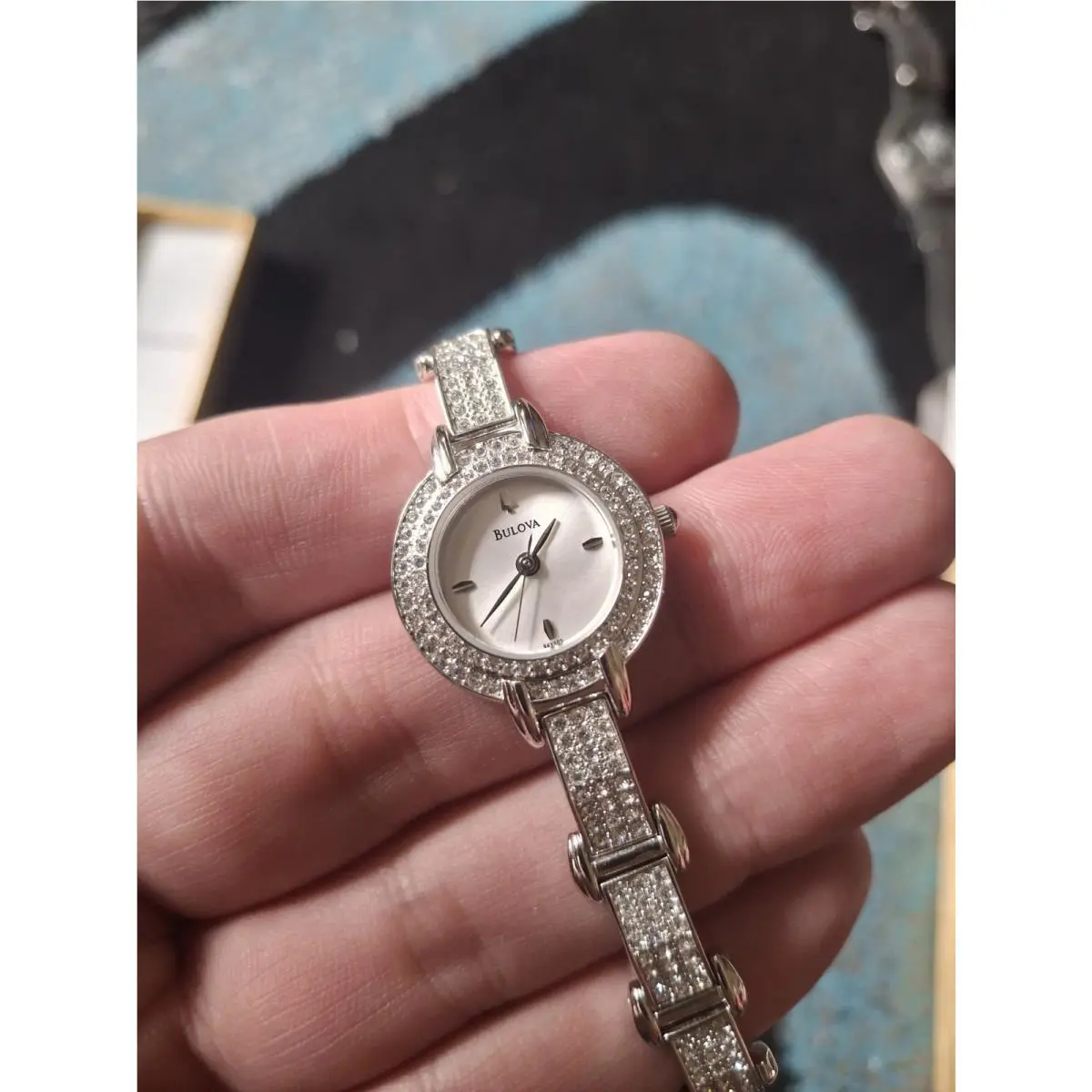Bulova Swarovski Crystal A8 2008 Ladies 23mm Watch Old Stock A8 From 2008