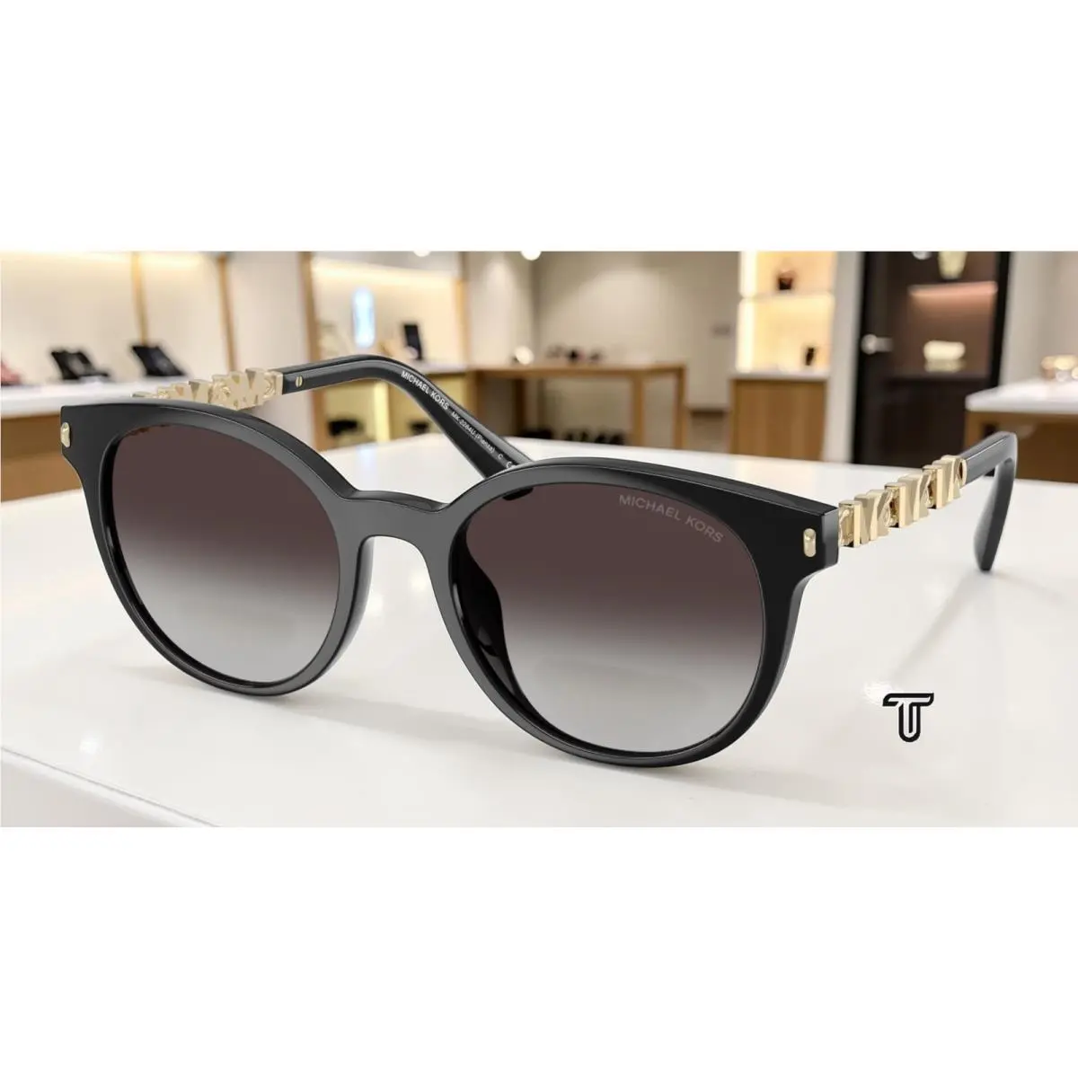 Michael Kors MK2264U 30058G Pienza Black Grey Gradient 53 mm Women`s Sunglasses