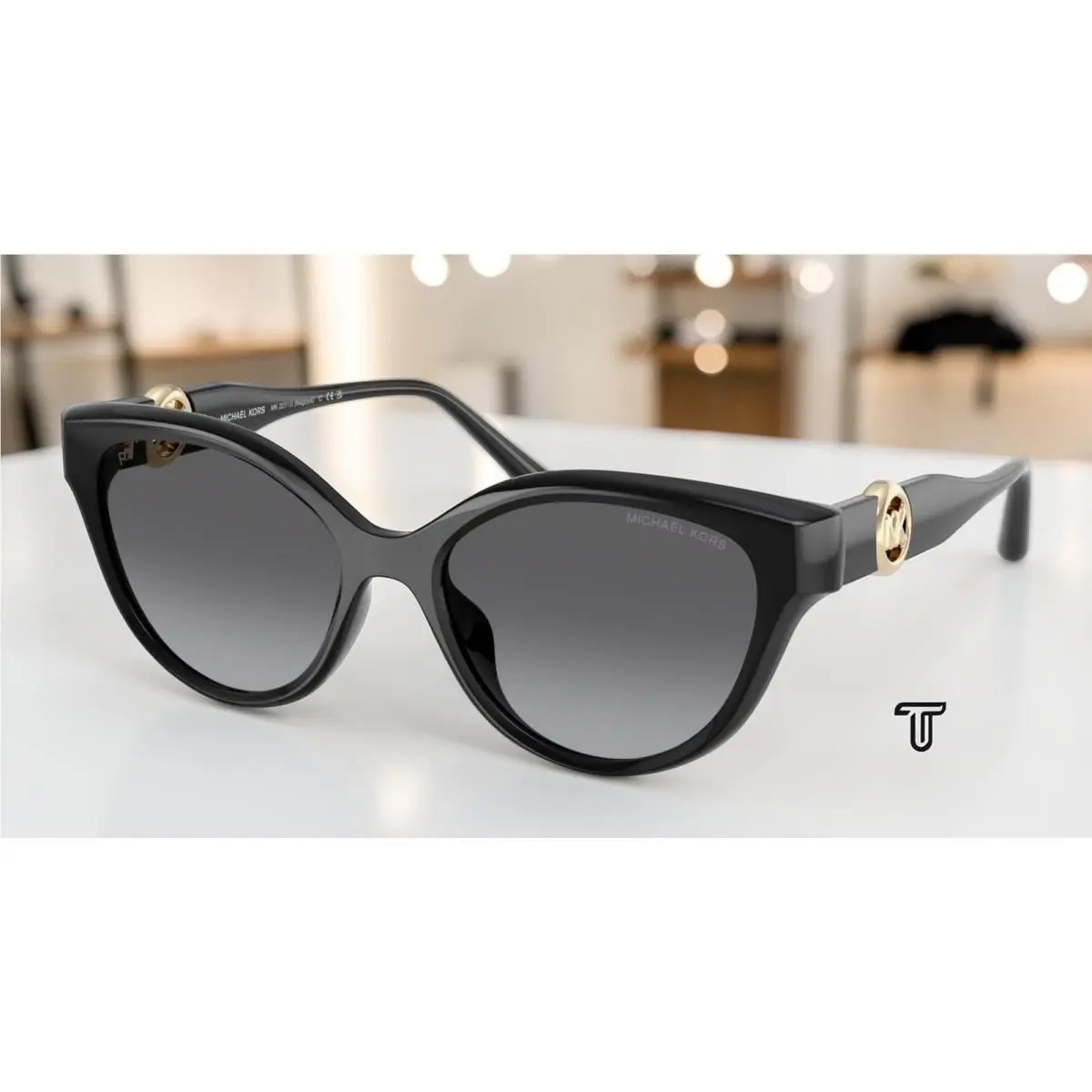 Michael Kors MK2271U 3005T3 Nagoya Black Grey Polarized 53 mm Women`s Sunglasses