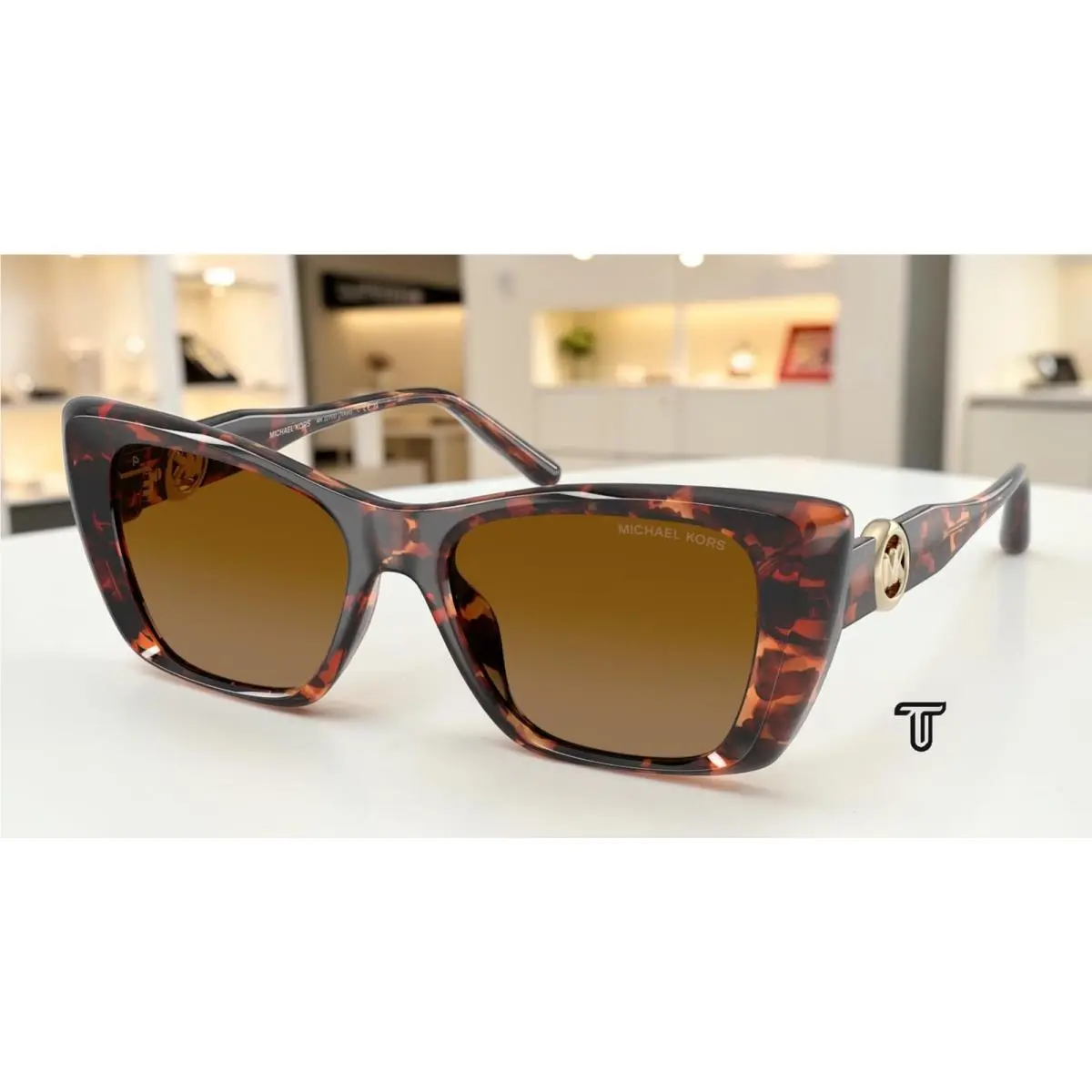 Michael Kors MK2270U 40319P Tokyo Luggage Tort Brown Polar 53mm Women Sunglass