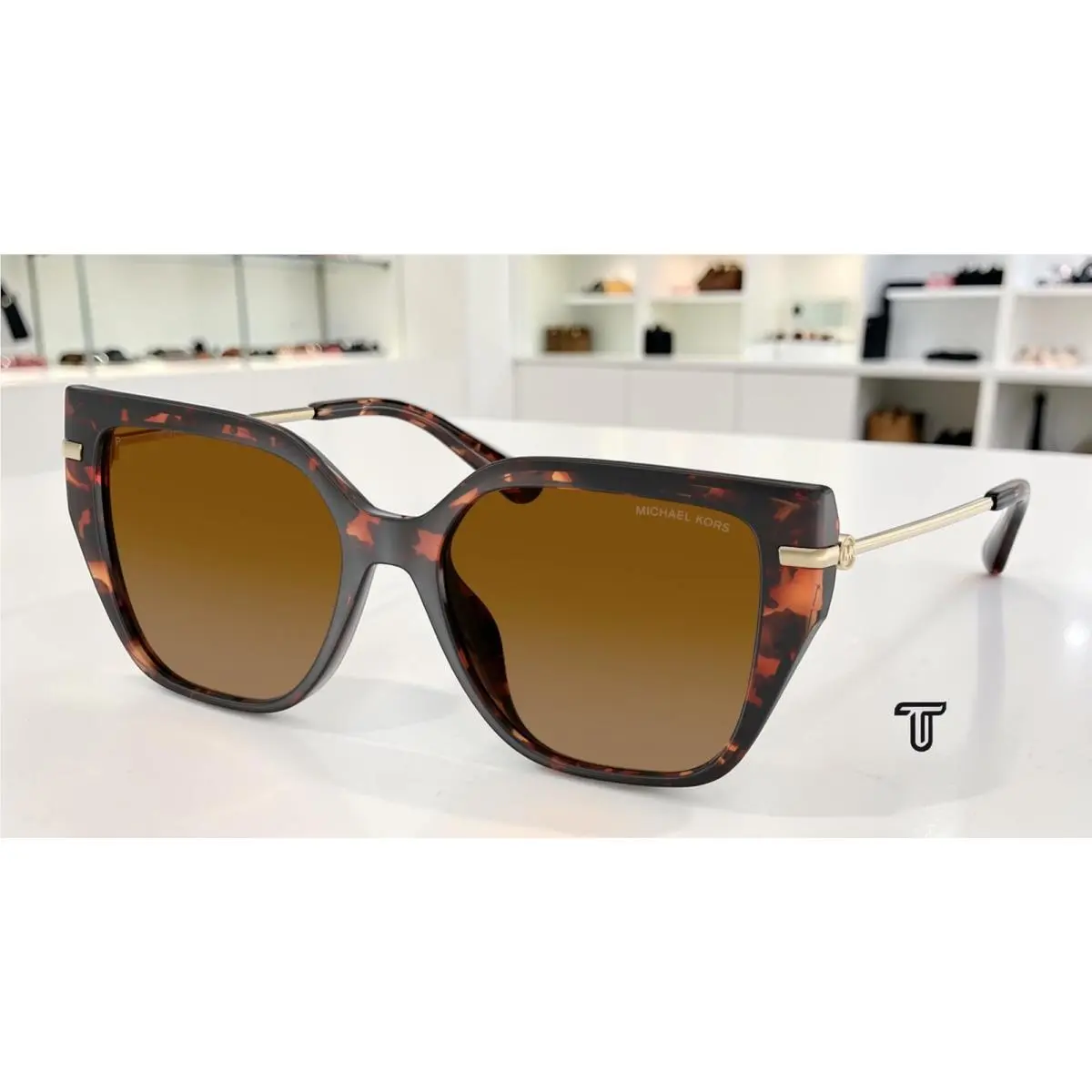 Michael Kors MK2231U 40319P St Barths Luggage Tort Brn Polar 54mm Women Sunglass