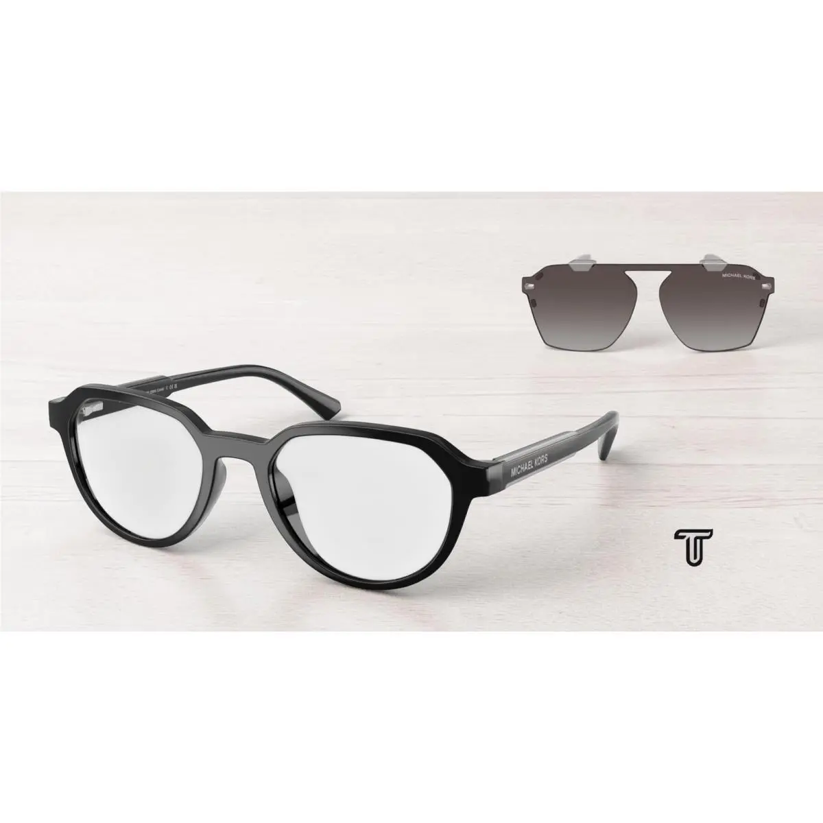 Michael Kors MK2280U 30058G Lanai Black Grey Gradient 52 mm Men`s Sunglasses