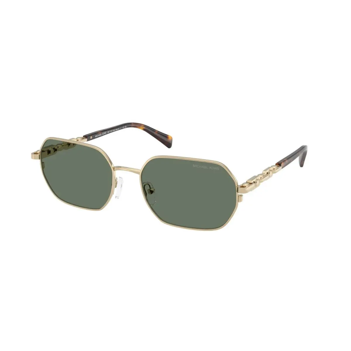 Michael Kors MK 1165 Light Gold Shiny Green Solid Polyamide Standard 10143H Sun