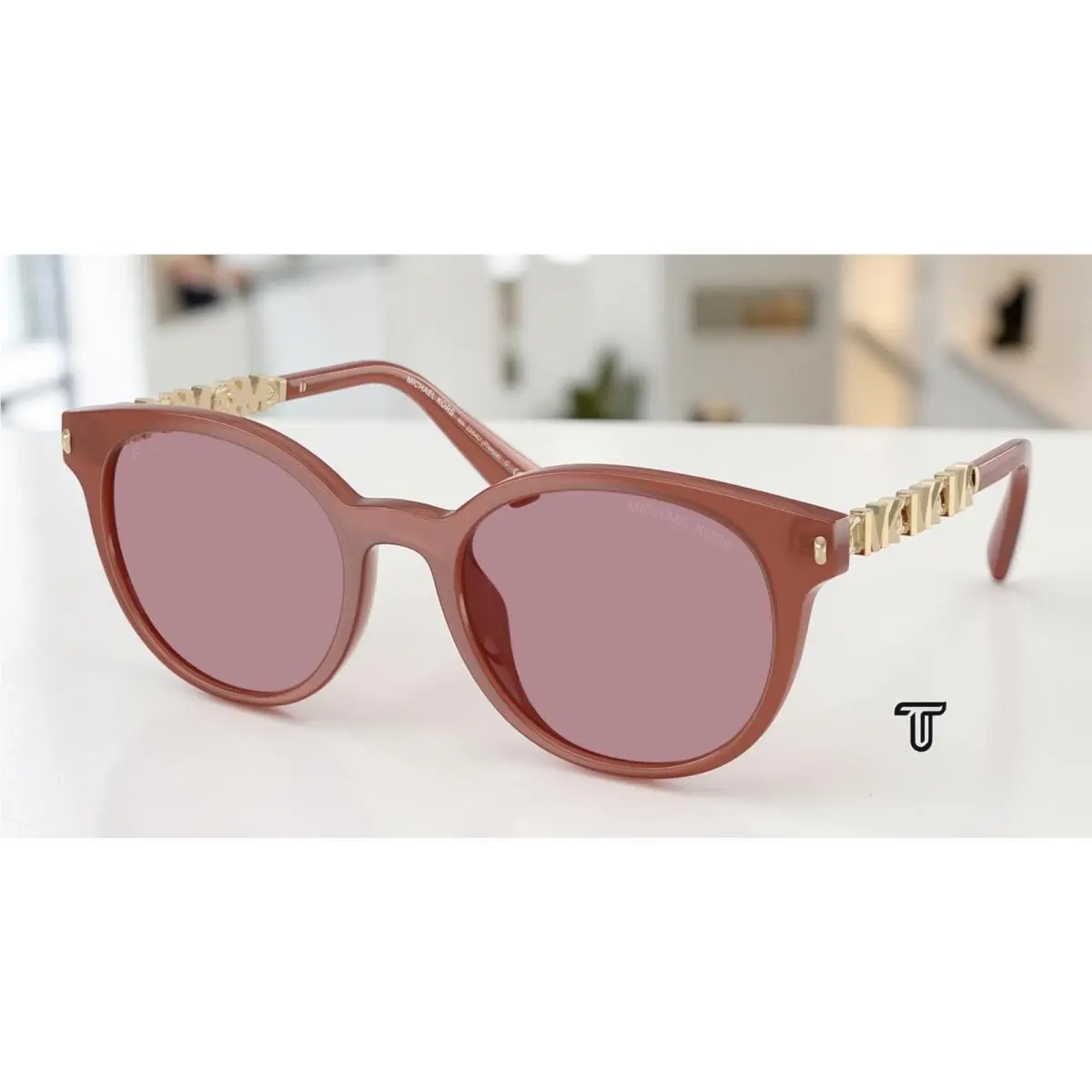 Michael Kors MK2264U 403084 Pienza Primrose Rose Polarized 53mm Women Sunglasses