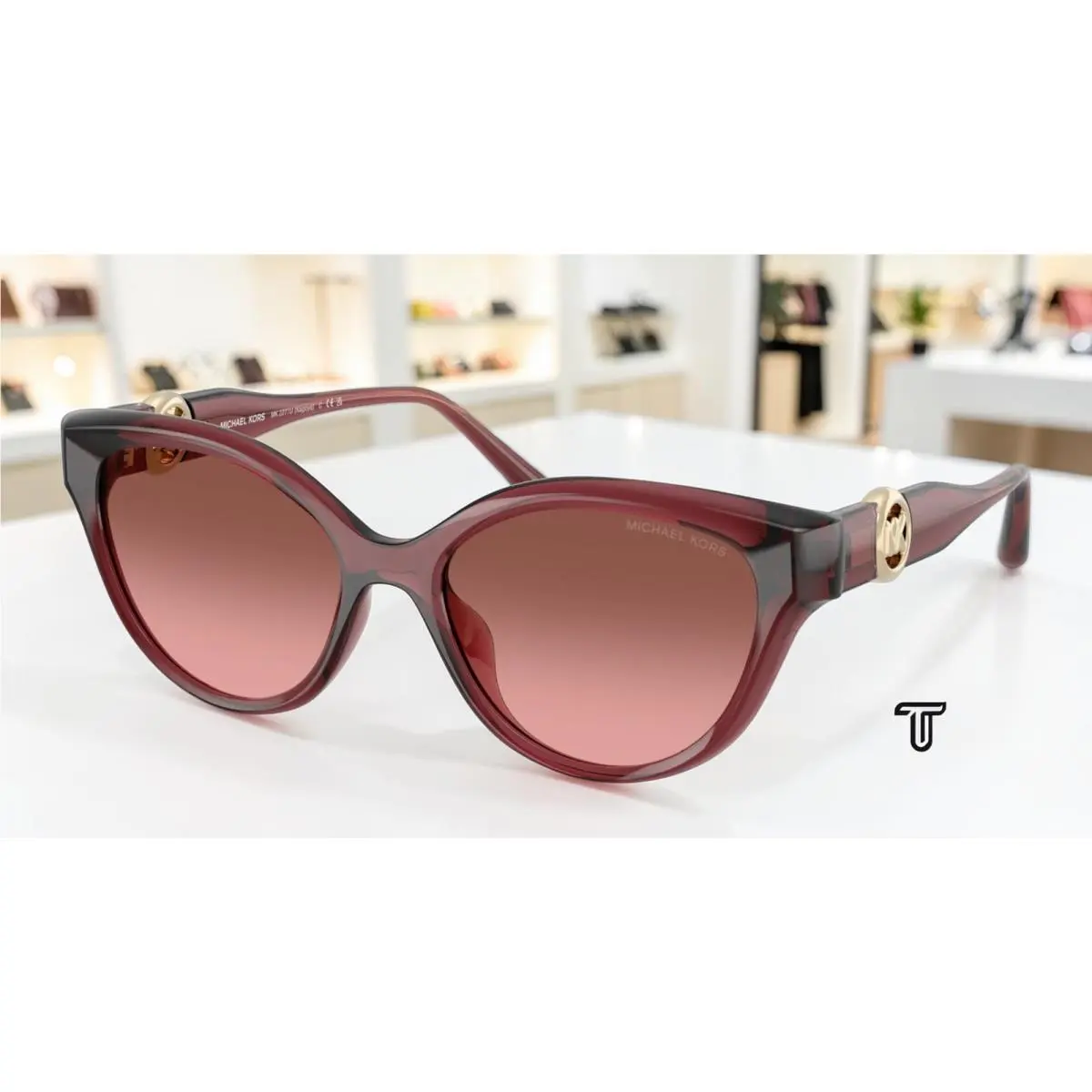 Michael Kors MK2271U 317511 Nagoya Rosewood Brown Rose Grad 53mm Women Sunglass