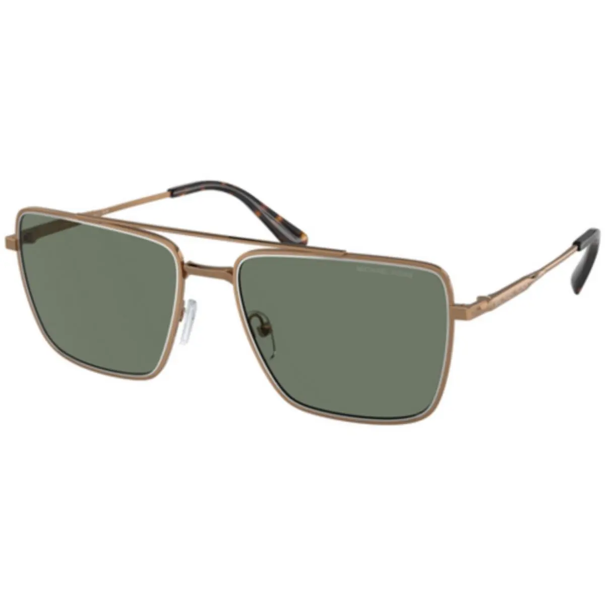 Michael Kors MK 1154 Shiny Gold Green Solid Polyamide Standard 18993H Sunglasse