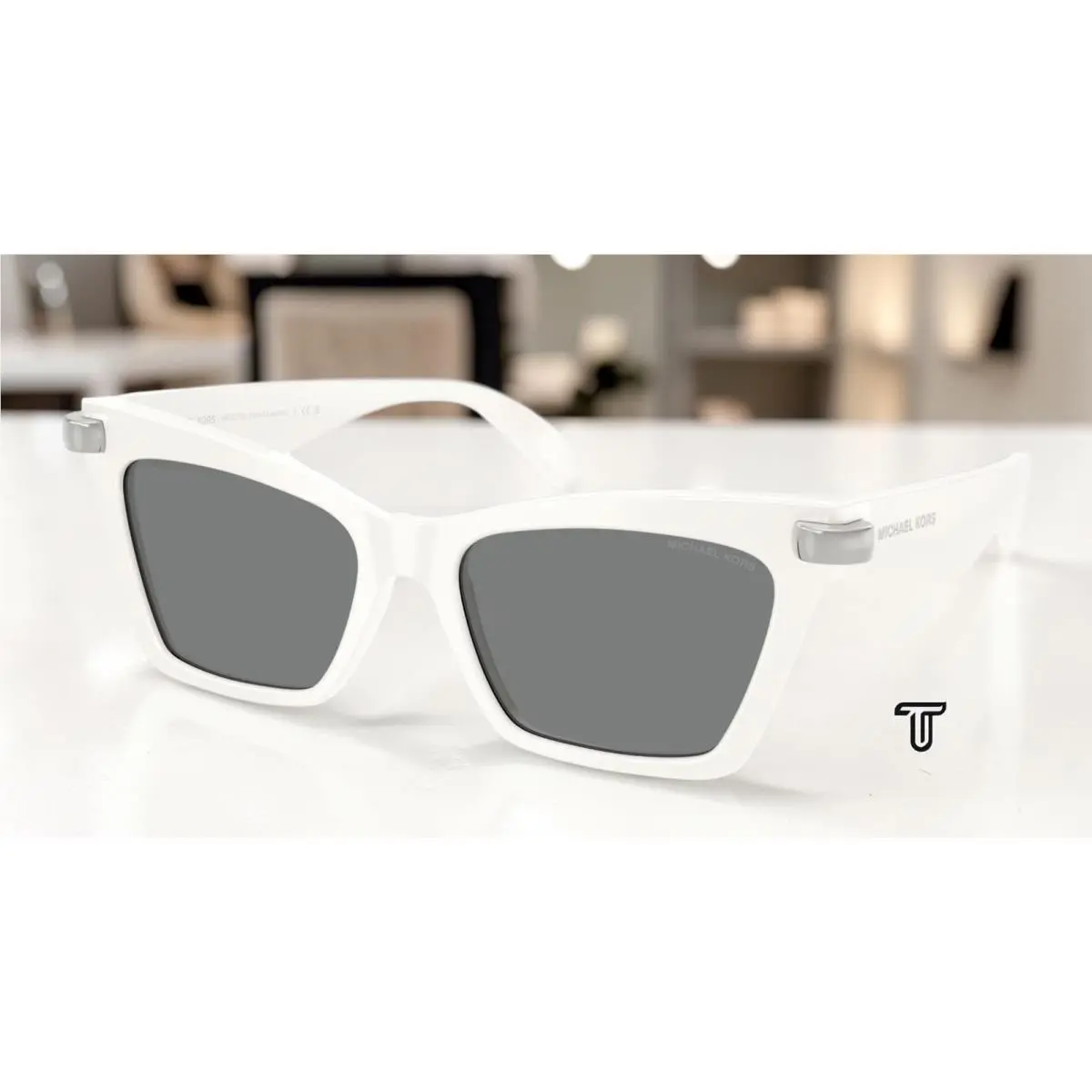 Michael Kors MK2276U 405287 Grand Cayman White Grey 54 mm Women`s Sunglasses