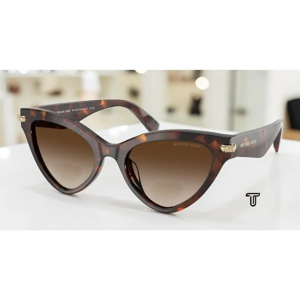 Michael Kors MK2259U 403113 Roanoke Luggage Tortoise Grad 52mm Womens Sunglasses