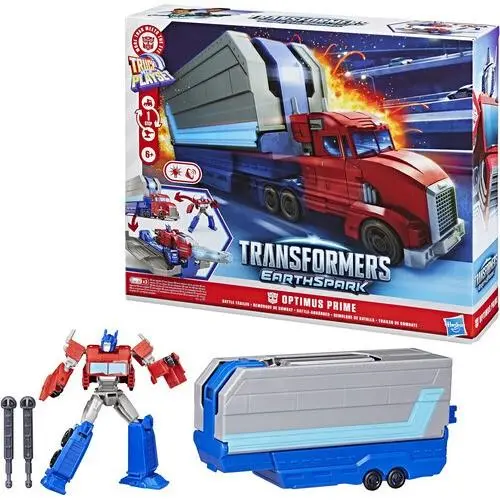 Hasbro Collectibles - Transformers: Earthspark - Optimus Prime Battle Trailer Pl