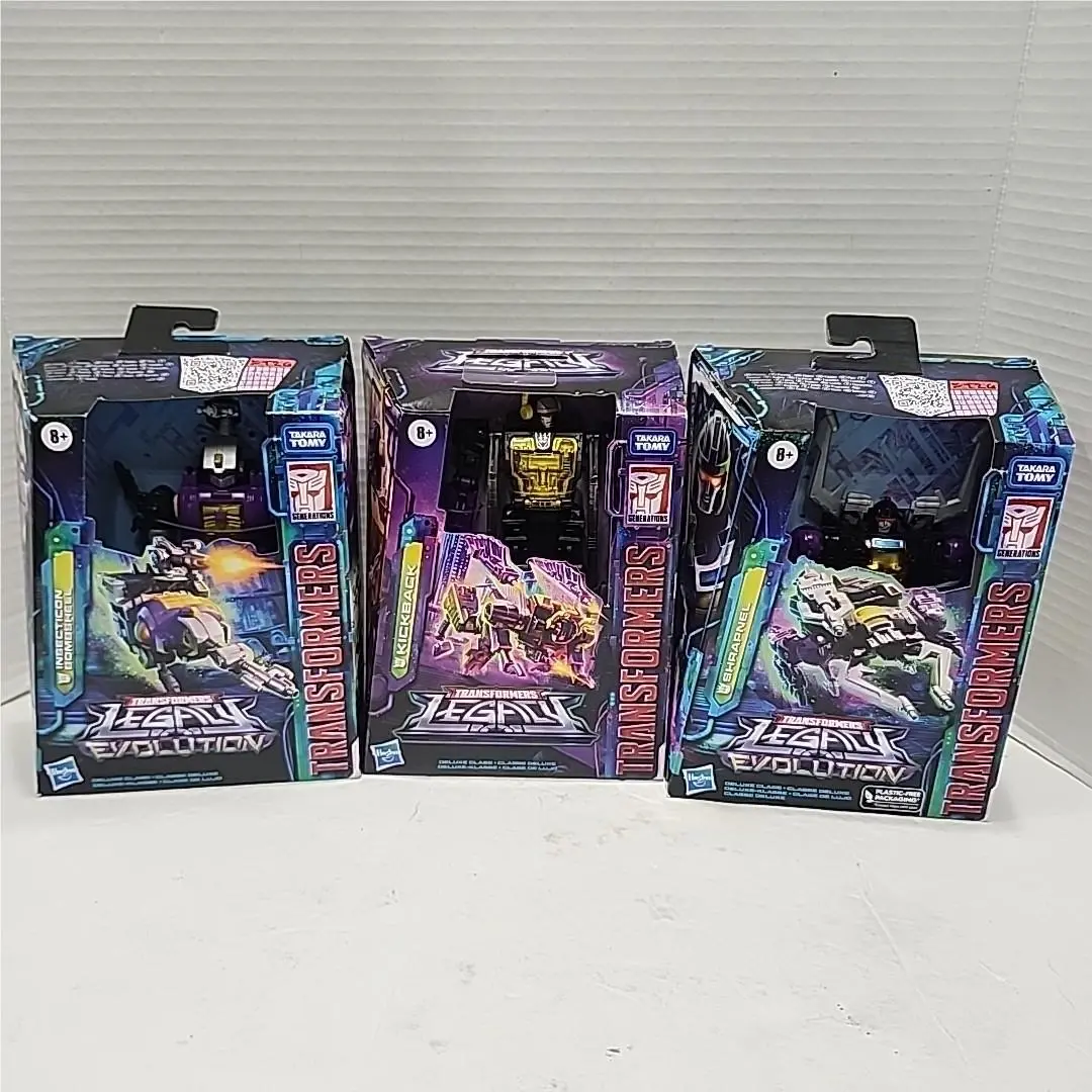 Transformers Legacy Insecticons Shrapnel Kickback Bombshell Action Figures