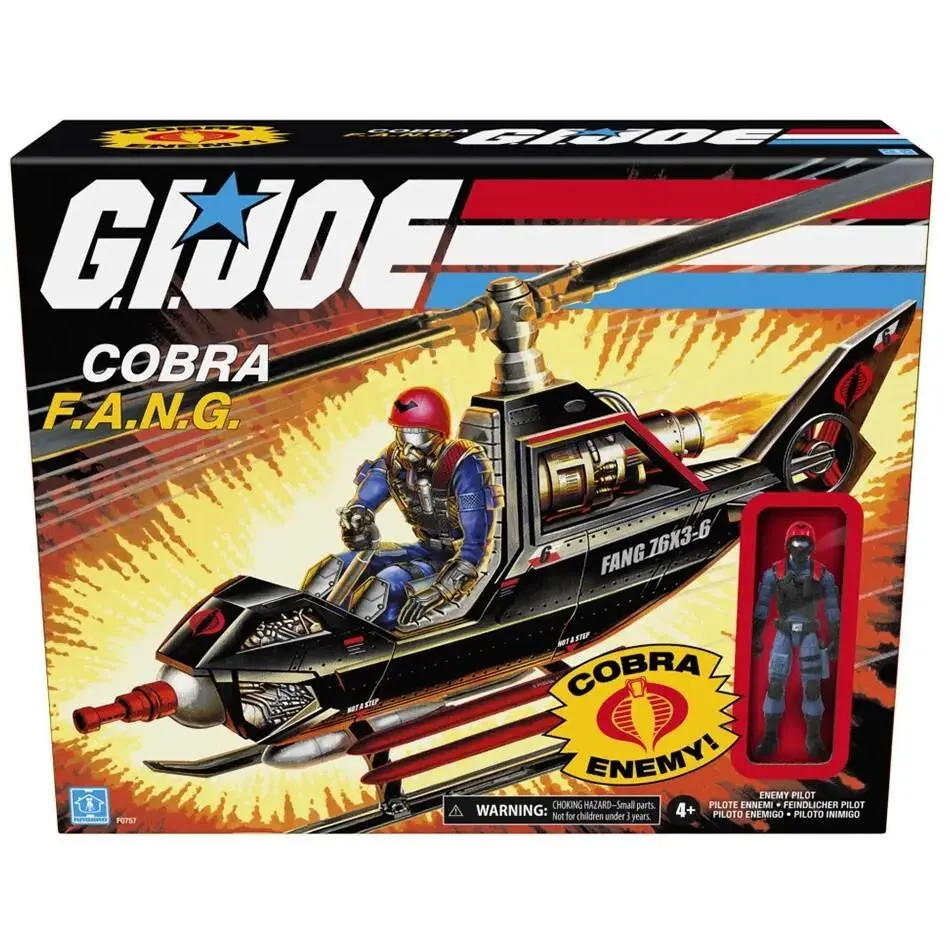 Retro Collection Cobra F.a.n.g. Copter Pilot Vehicle Action Figure