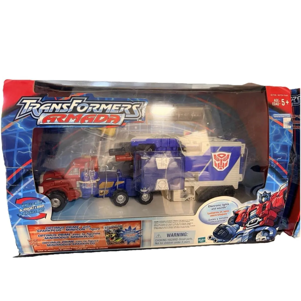 Transformers Armada Optimus Prime with Sparkplug Mini-con Figure