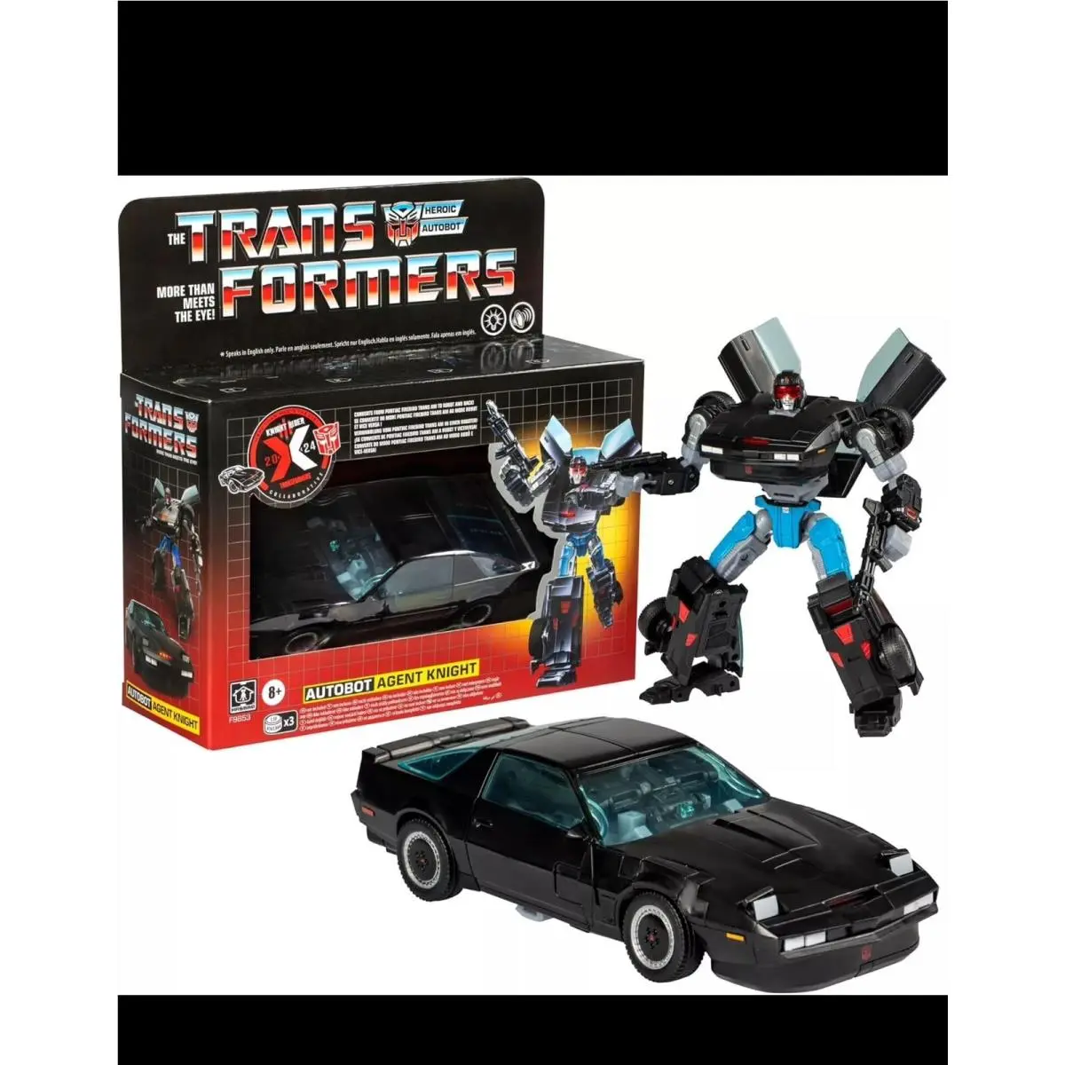 Transformers Collaborative x Knight Rider Autobot Agent Knight Action Figure