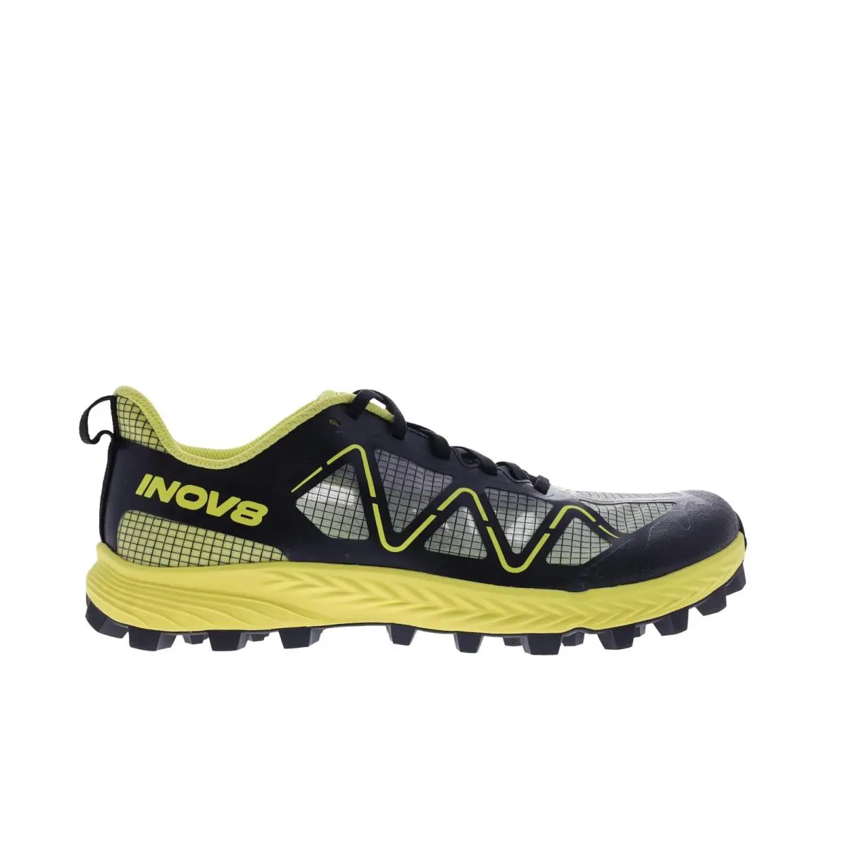 Inov-8 Mudtalon Speed Men`s Trail Fell Running Shoe - Black/yellow - 9.5 Wide