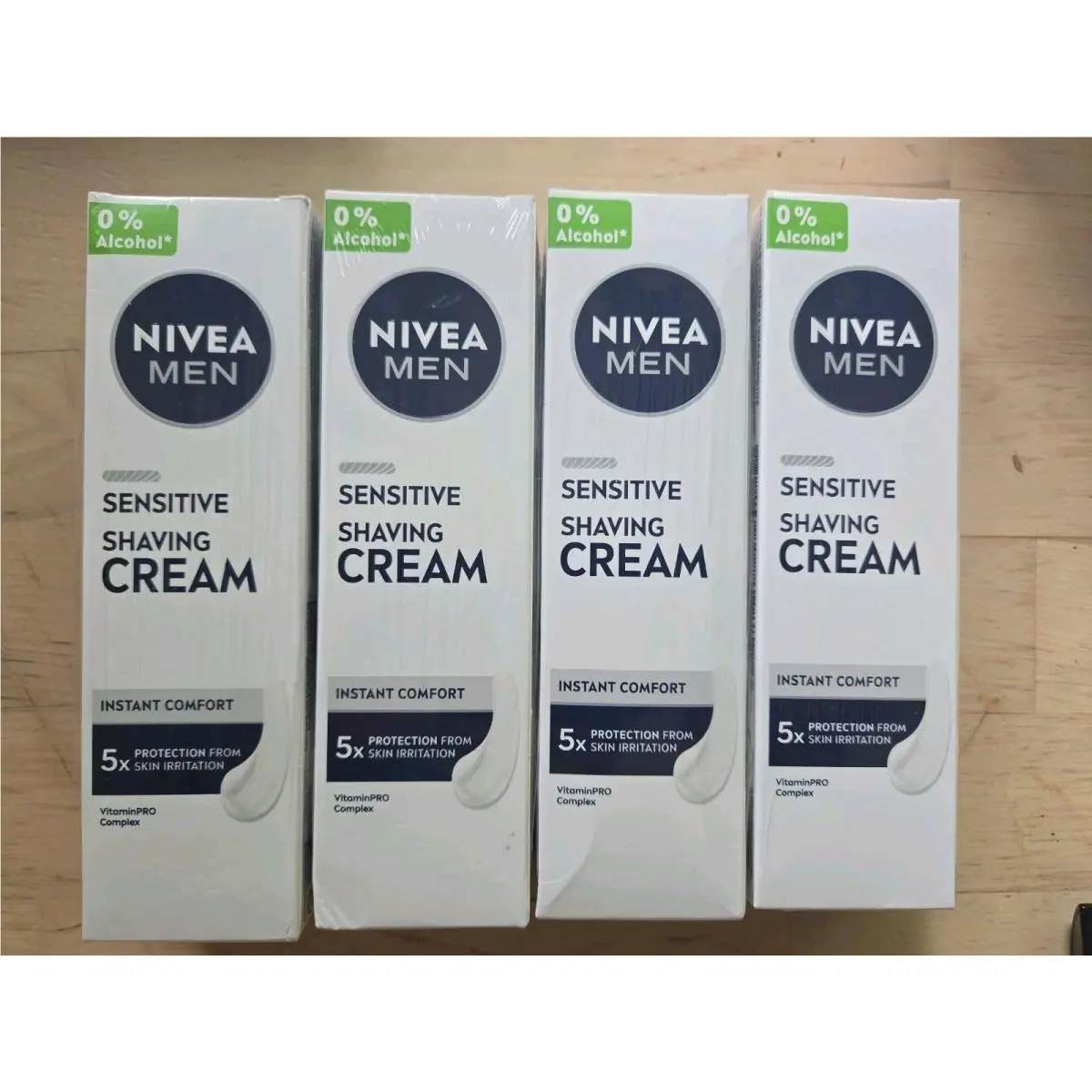 Men Shaving Cream For Sensitive Skin 4 X 100ml by Nivea