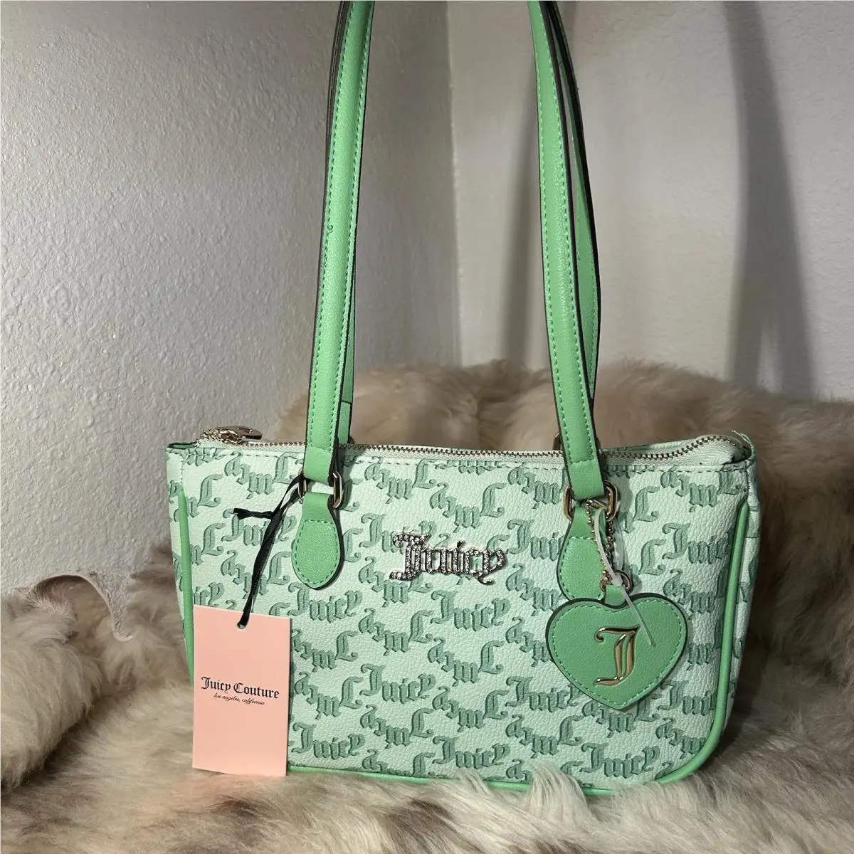 Juicy Couture Pep In Her Step Shoulder Bag - Green Multi