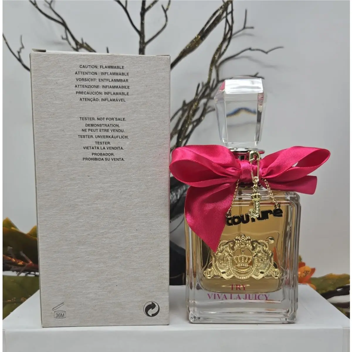 Juicy Couture Viva la Juicy 3.4oz Edp Floral Fruity Gourmand Tester For Women