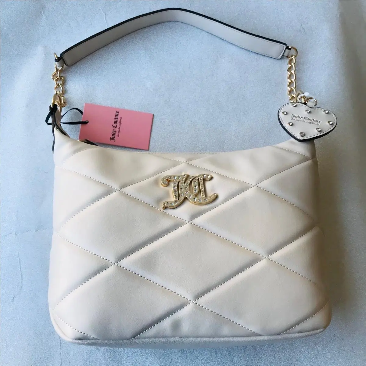 Juicy Couture Bag Brighter Than A Diamond Angel Hobo White