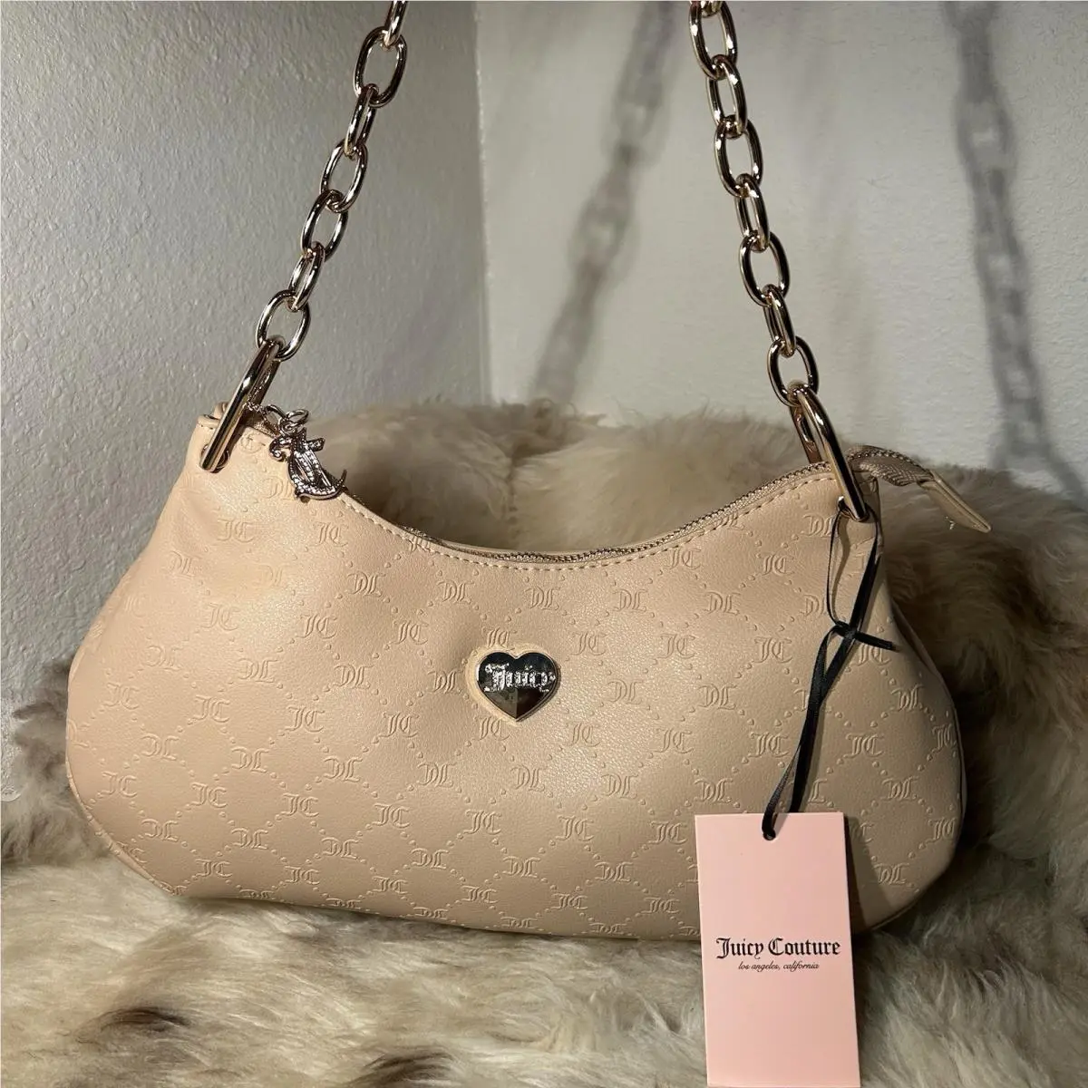 Juicy Couture Golden Hour Shoulder Bag - Buff Beige