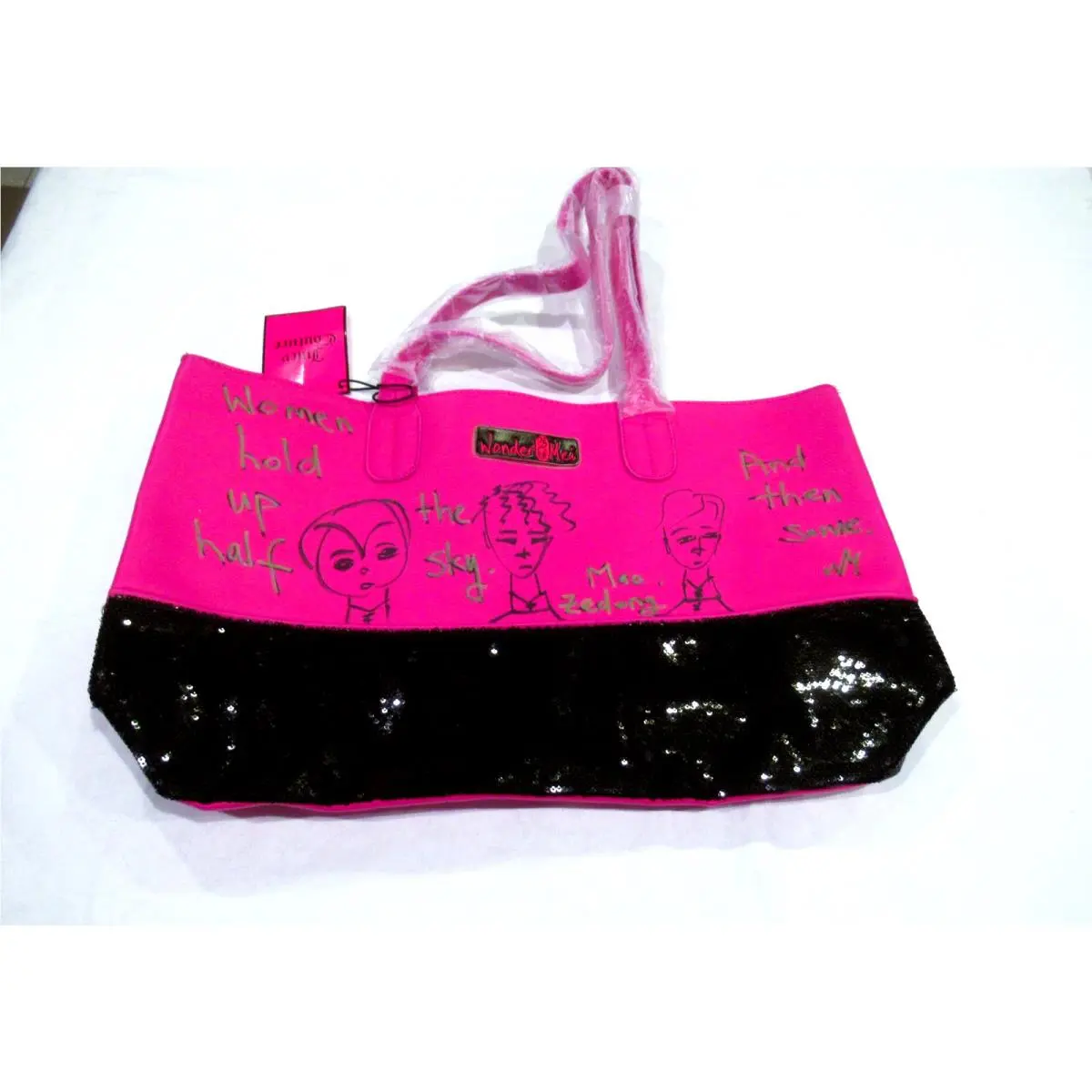 Juicy Couture Wonder Mei Pink and Black Tote