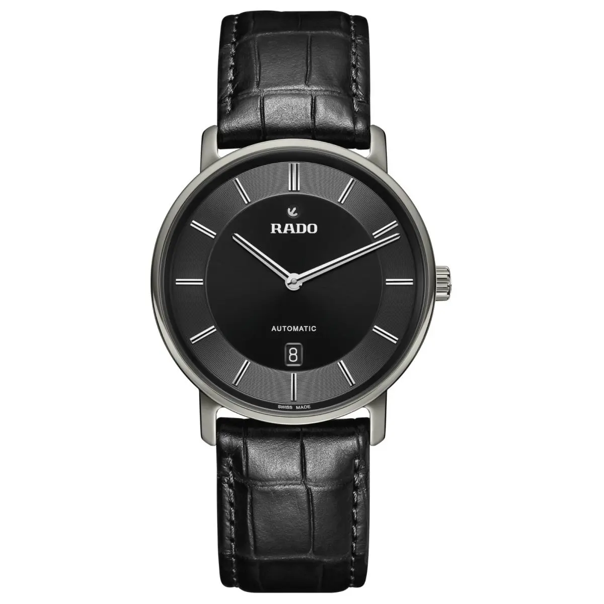 Rado Diamaster Thinline Automatic Ceramos™ 40.7mm Black Dial Watch R14067166