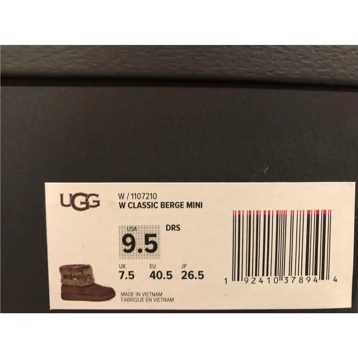 UGG shoes - UGG Classic Berge Mini - Classic Berge Mini - Brown (UPC: 192410378944) 8